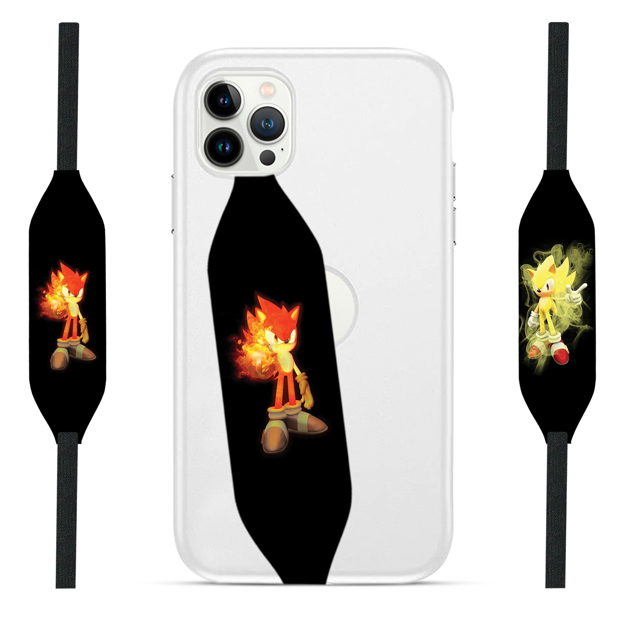 sonic  speed toon art phone grip strap - Switch Bands