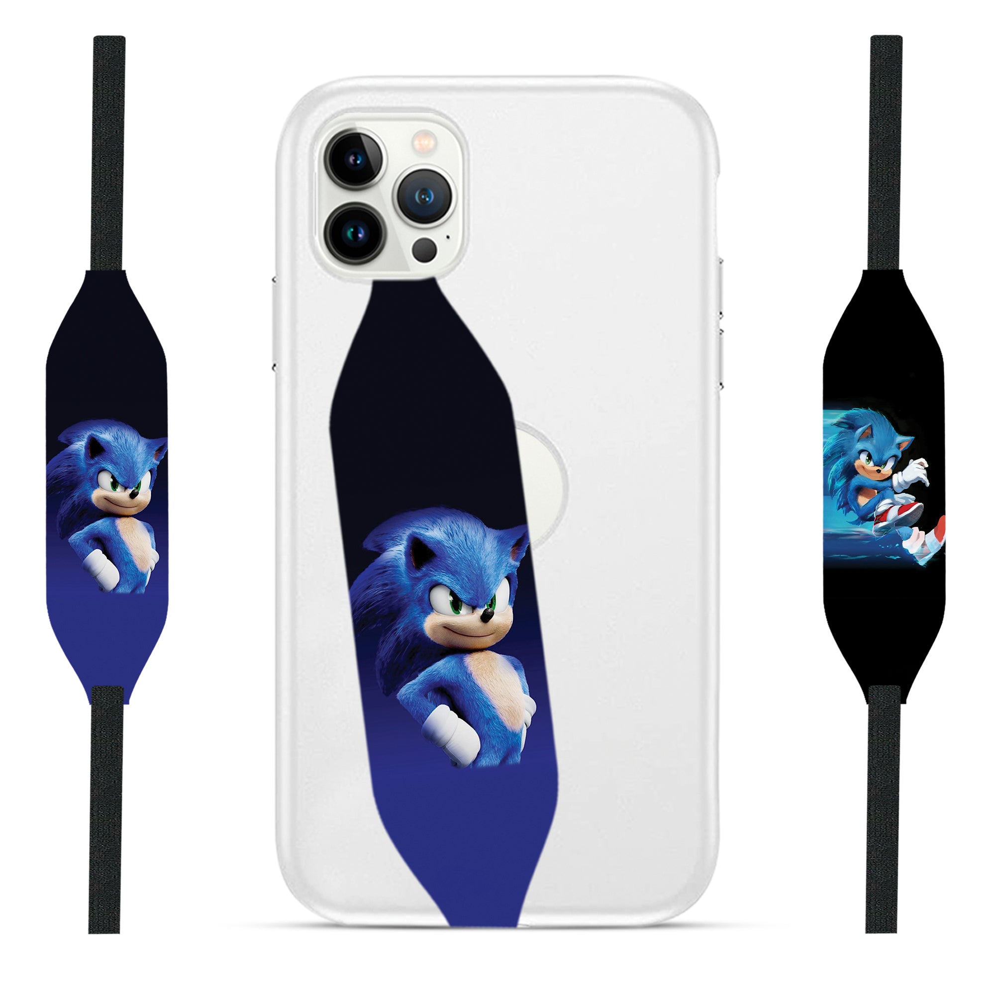 sonic  speed toon art phone grip strap - Switch Bands