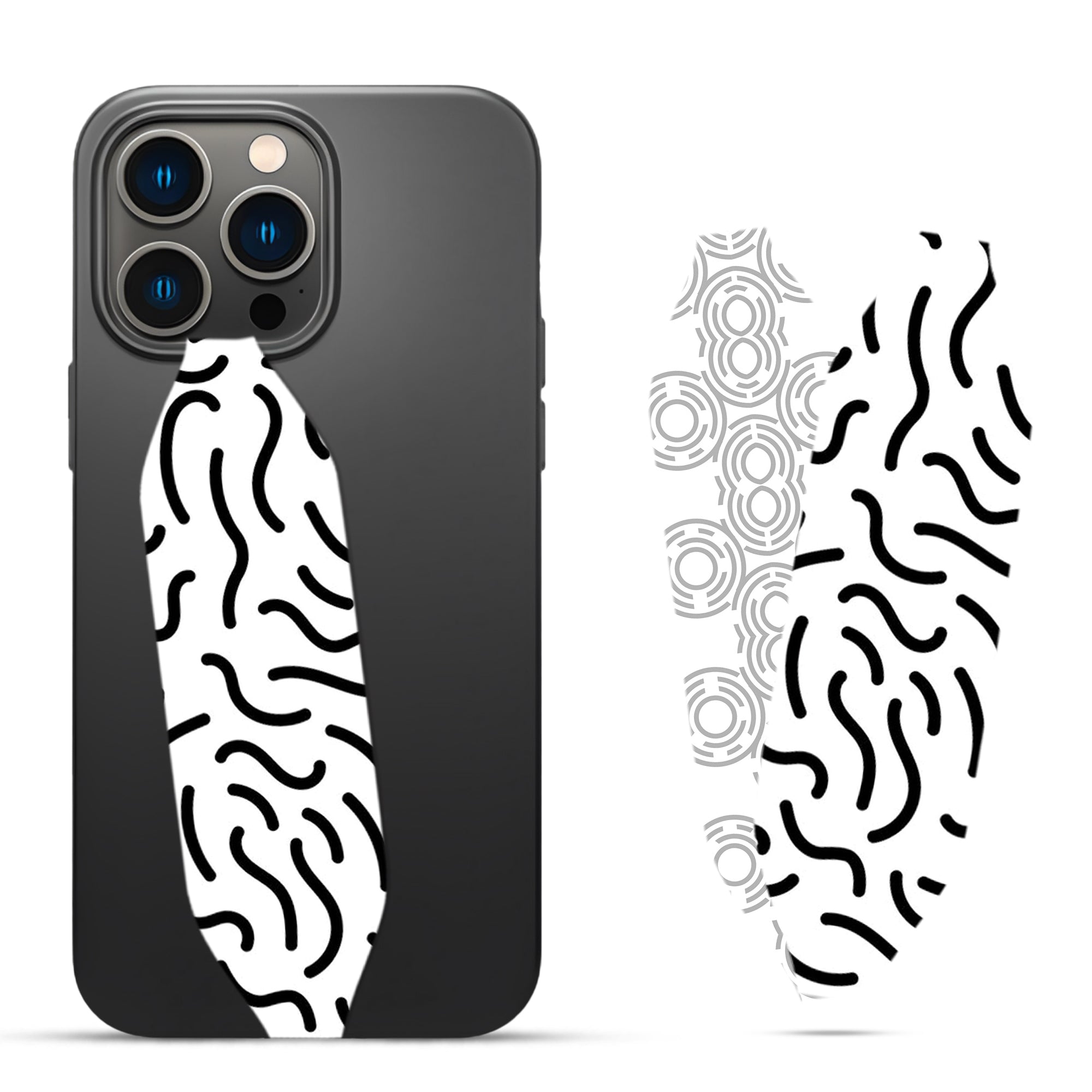 Zebra Art Phone Strap Grip - Switch Bands