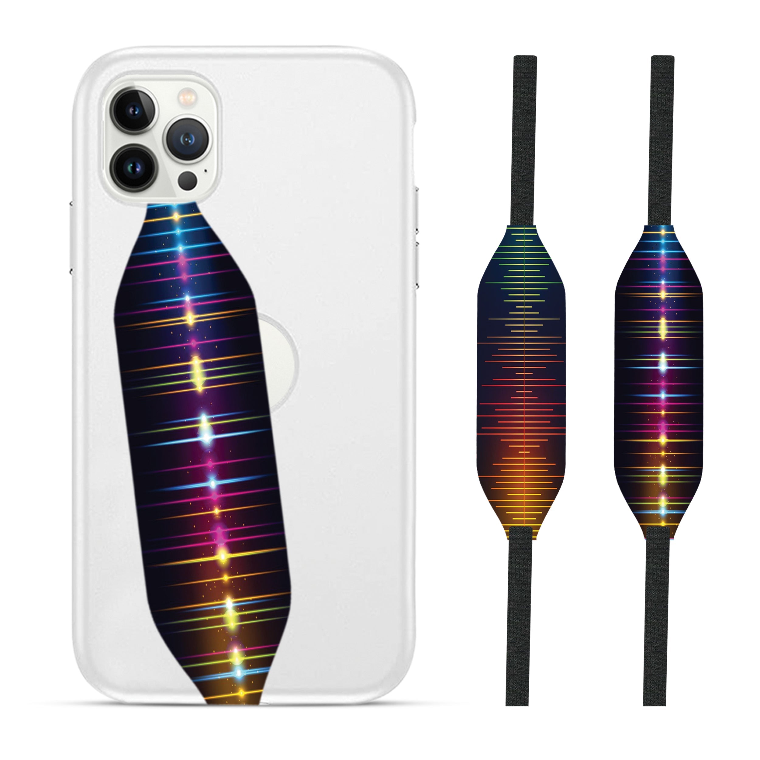 SpotSpectrum iPhone cover with strap - switch bands