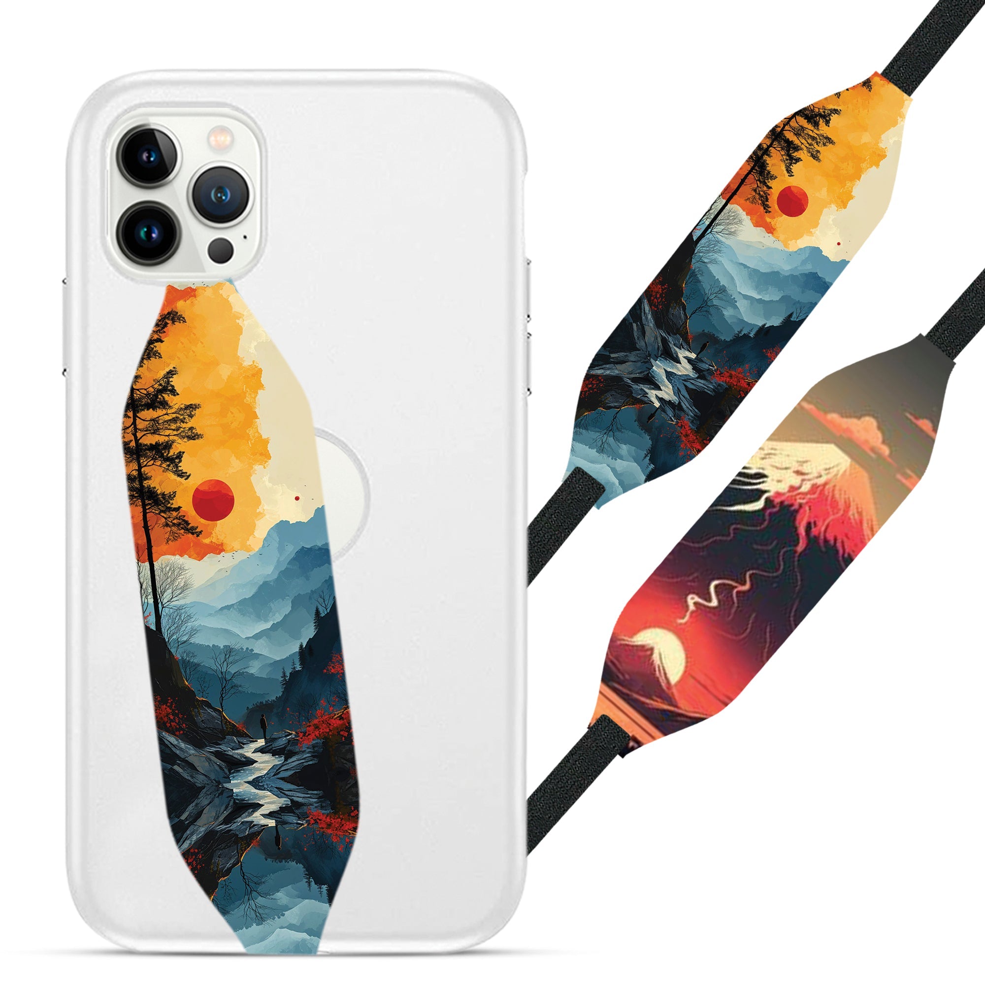 Beautiful Mountain Painting iPhone Case Strap - Switch Bands