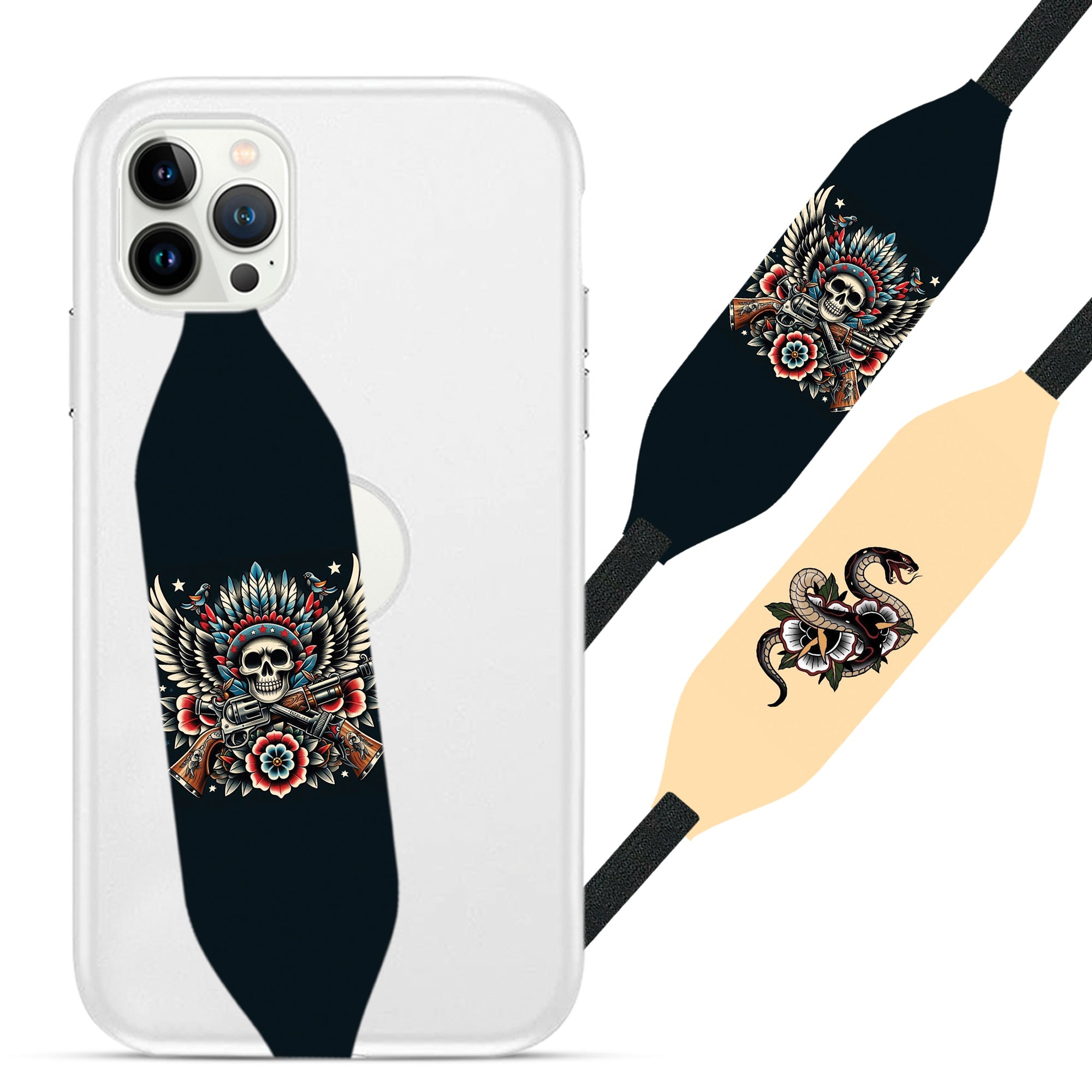 Snake tattoo Cell Phone Strap - Switch Bands