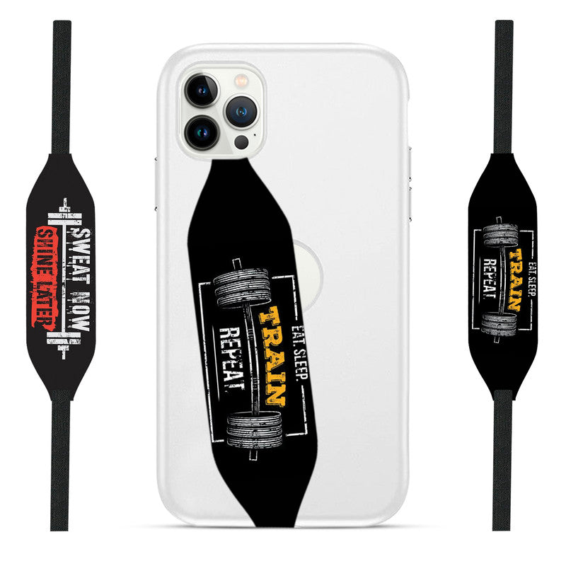 Train Repeat - Sweat Now Shine Later Phone Strap