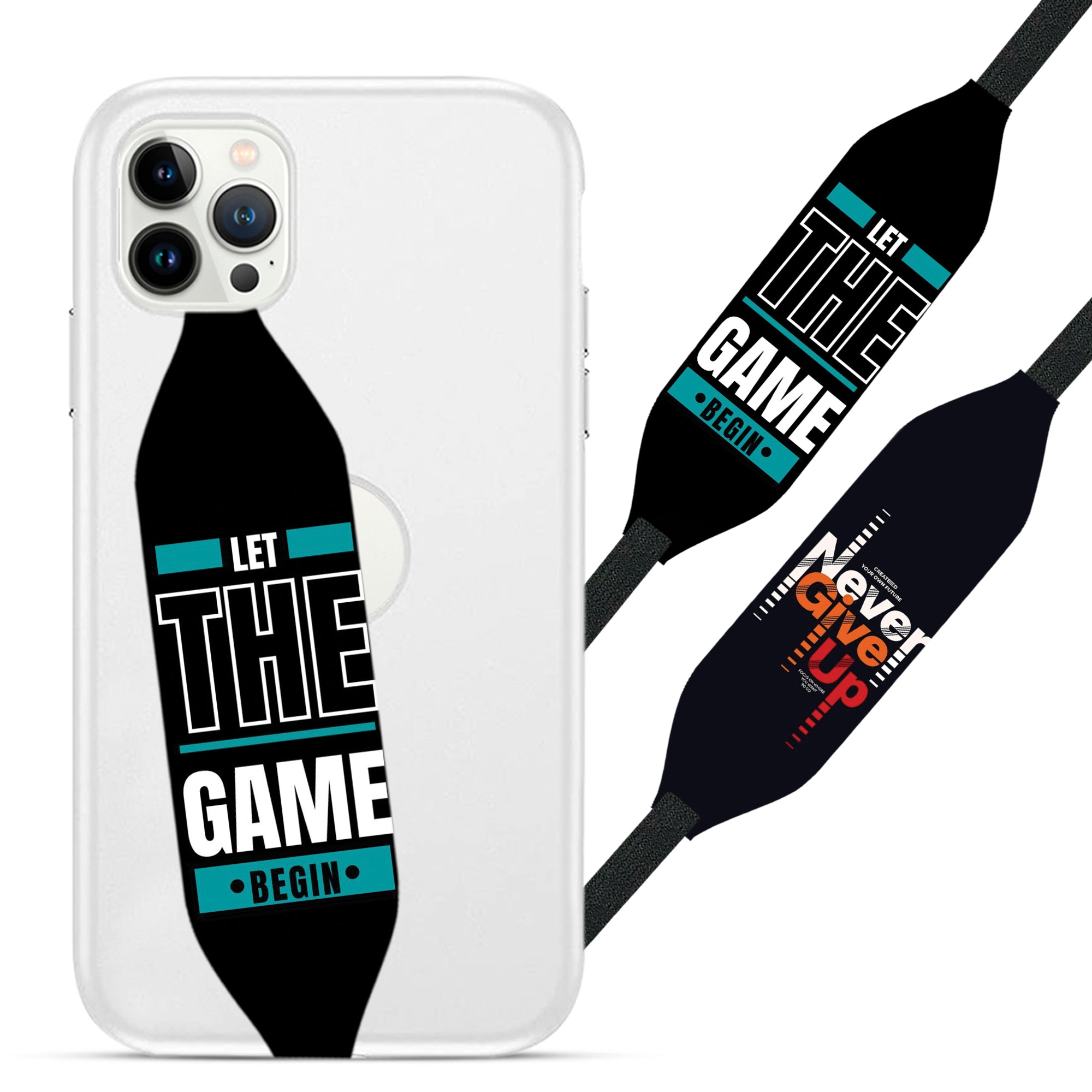 let the game begin Cell Phone Strap - Switch Bands