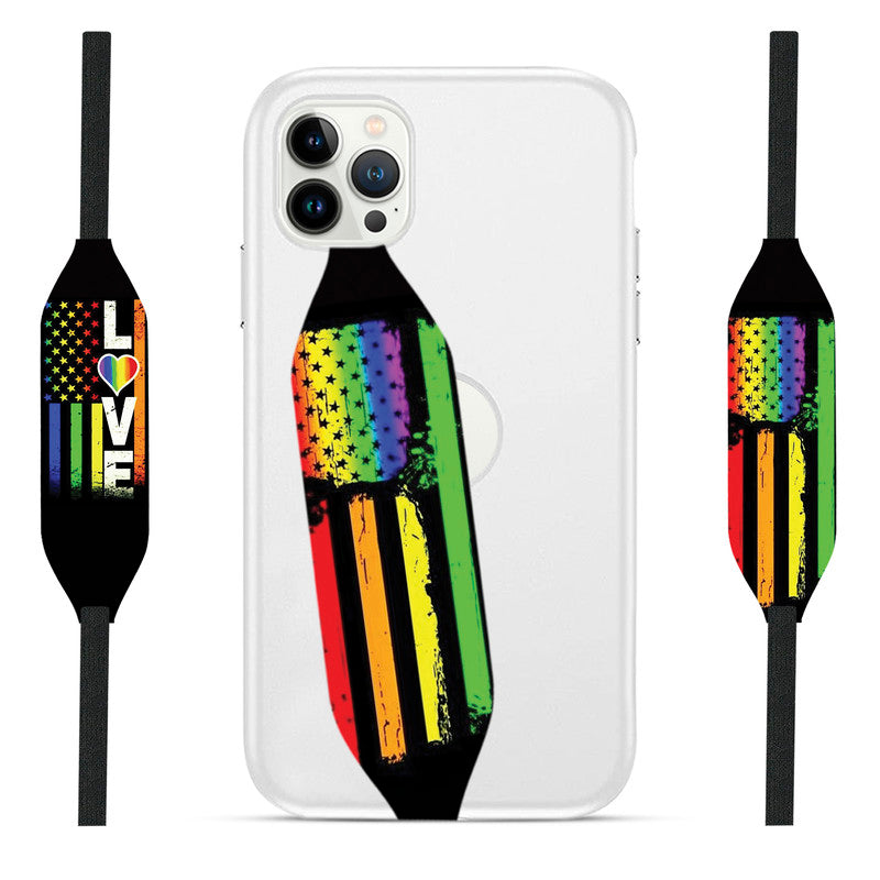 Vintage Rainbow American  Phone Holder Strap - Switch Bands