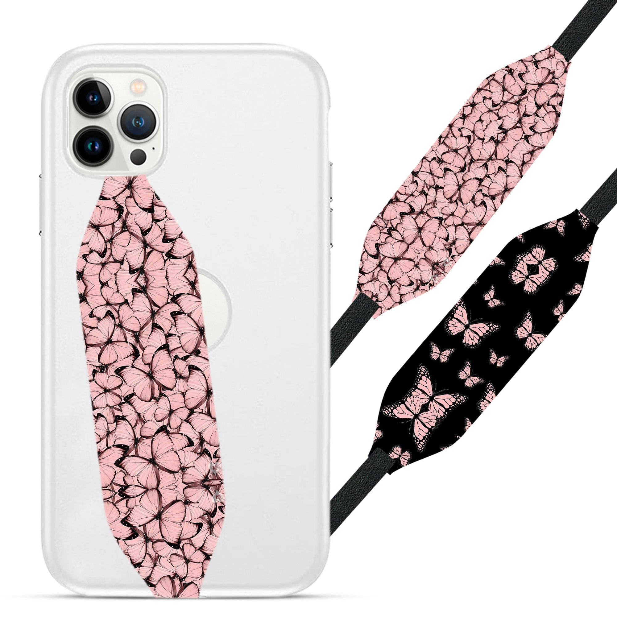 Butterfly Pattern Phone Grip Strap | Switchbands - Switchbands
