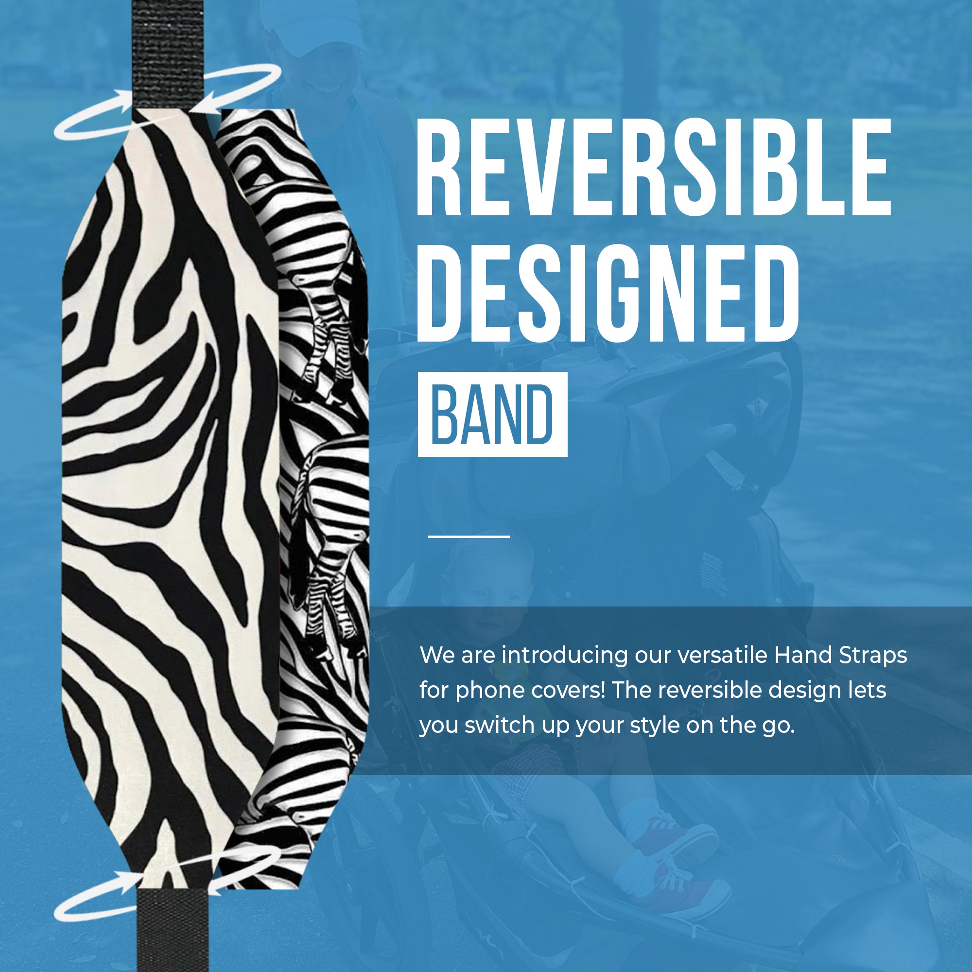 Zebra Pattern Reversible Designed Band - Switch Bands