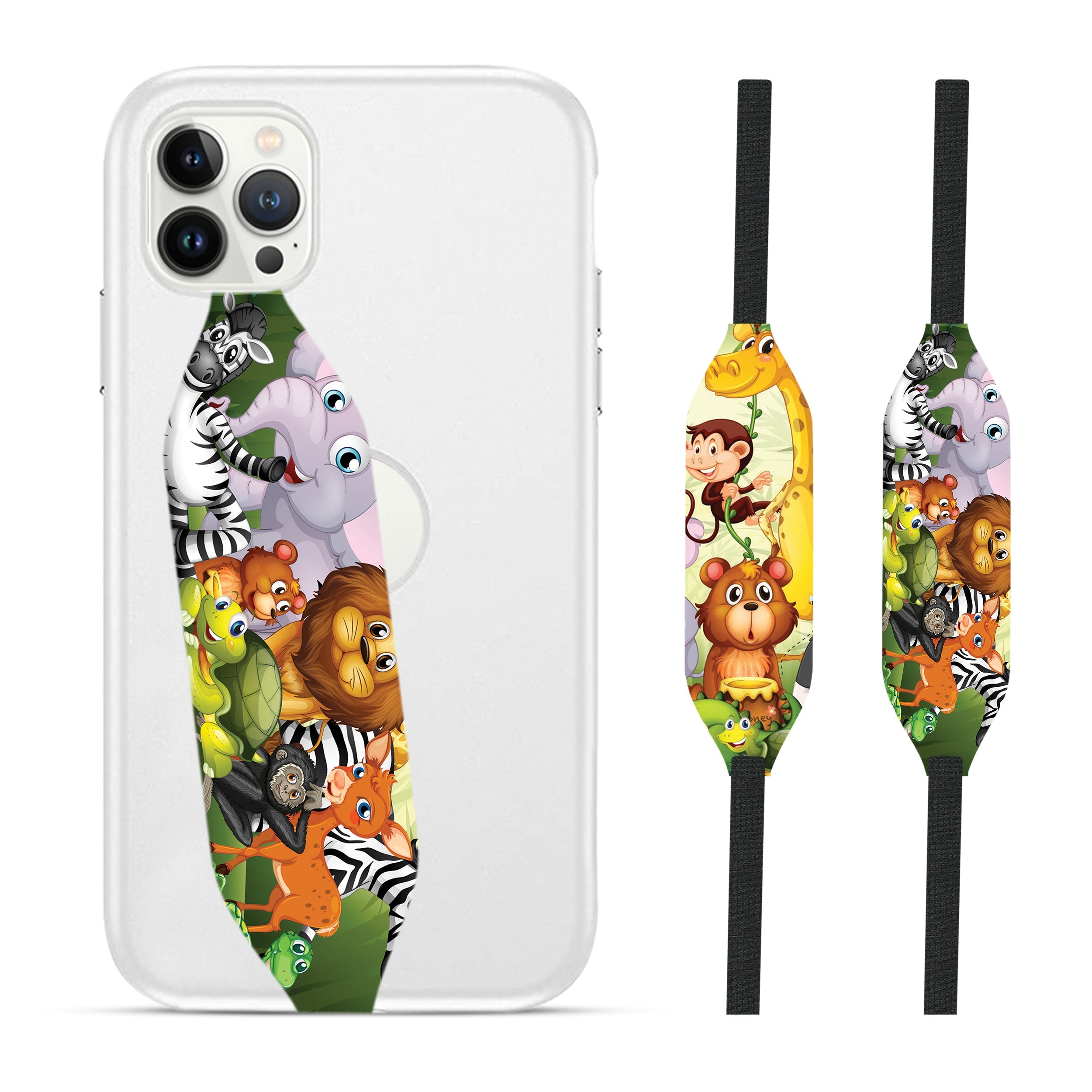 Animals Bamboo iPhone Wrist Strap - switch bands