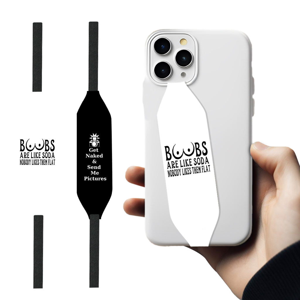 Boobs are like Soda iPhone Case Strap - Switch Bands