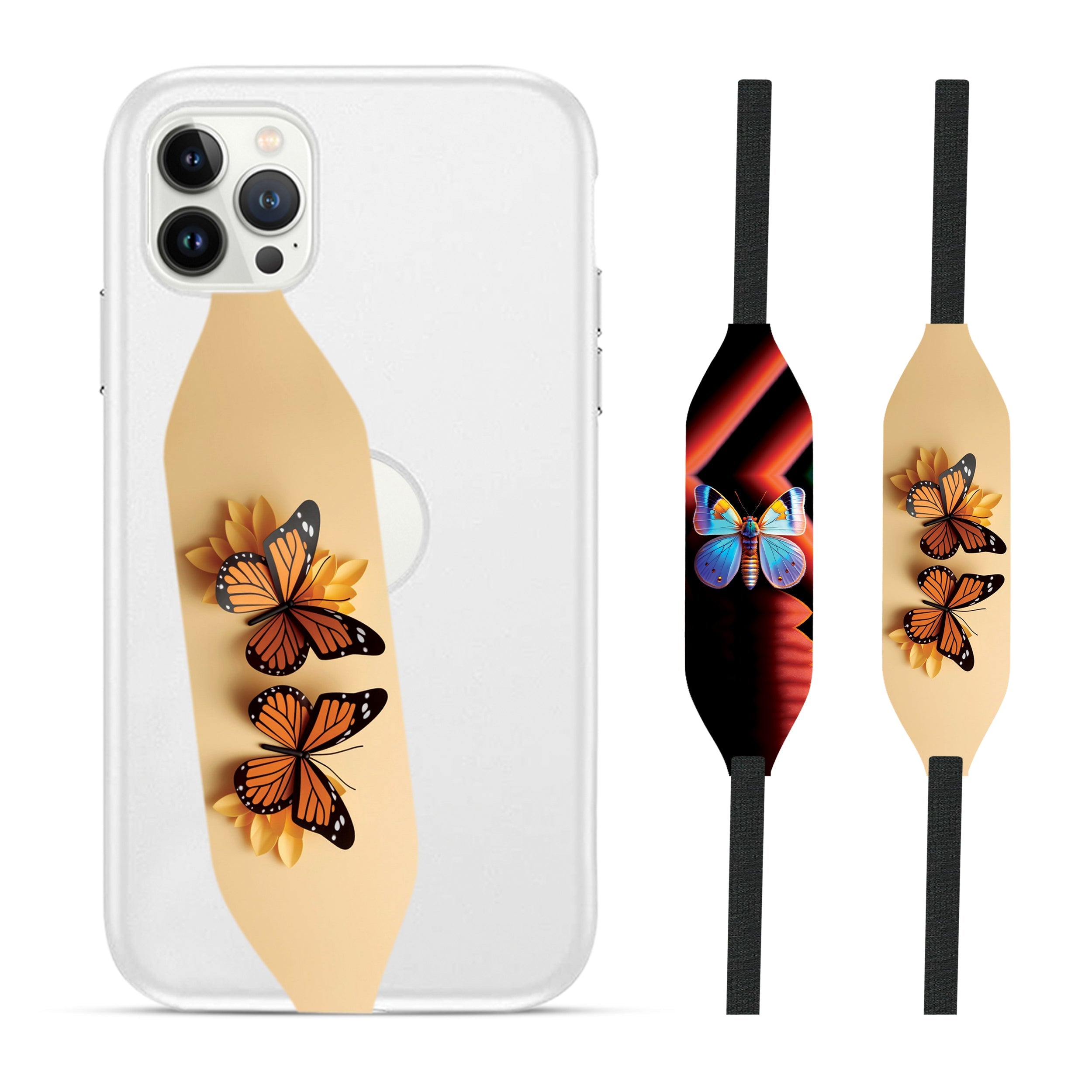 Butterfly iPhone cover with Strap - Switch Bands