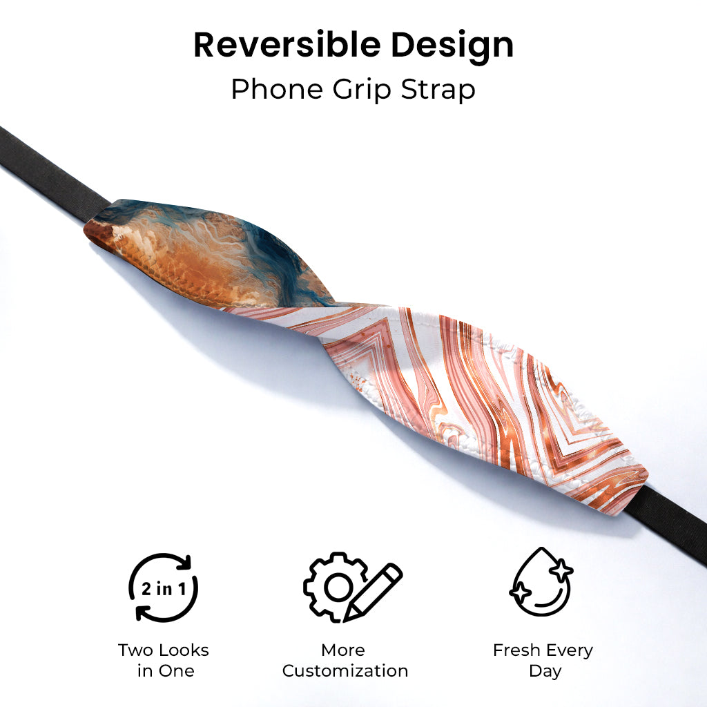 Marble Melt Phone Grip Strap | Adhesive-Free | Switchbands