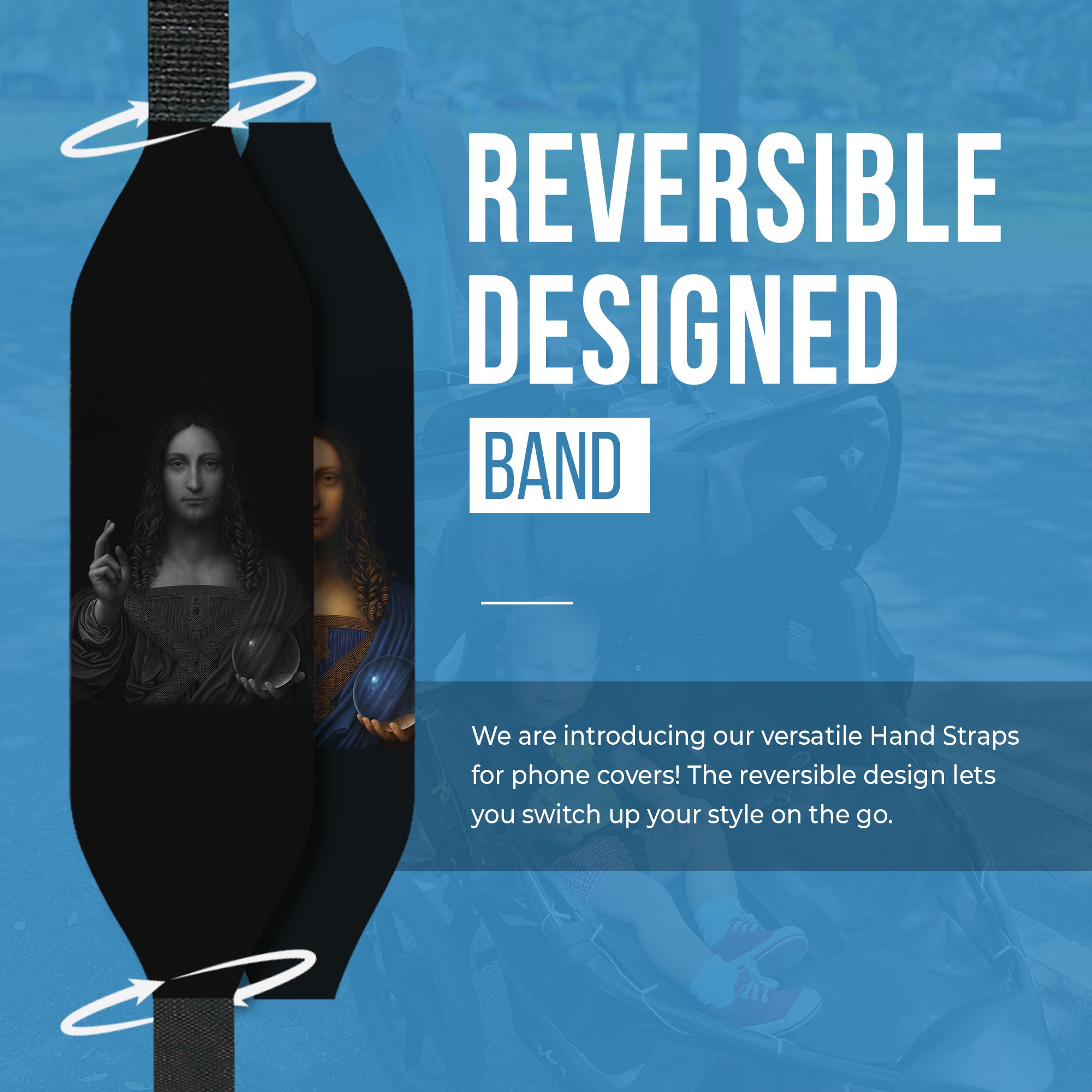 Salvator Mundi painting  Reversible Designed Bands Salvator Mundi painting - Switch Bands