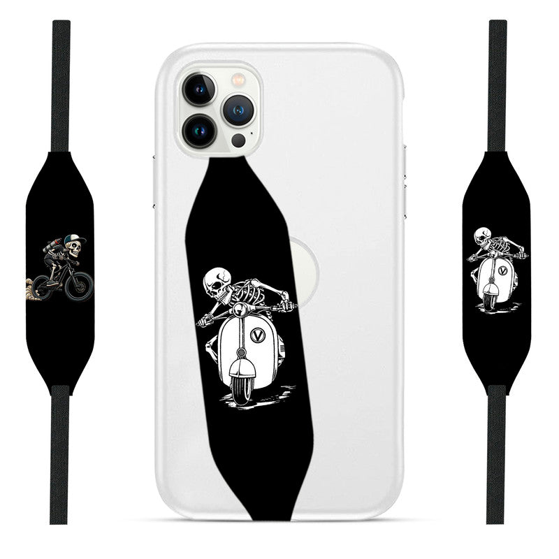 skeleton ride sukuti iPhone Holder Strap -  Switch Bands