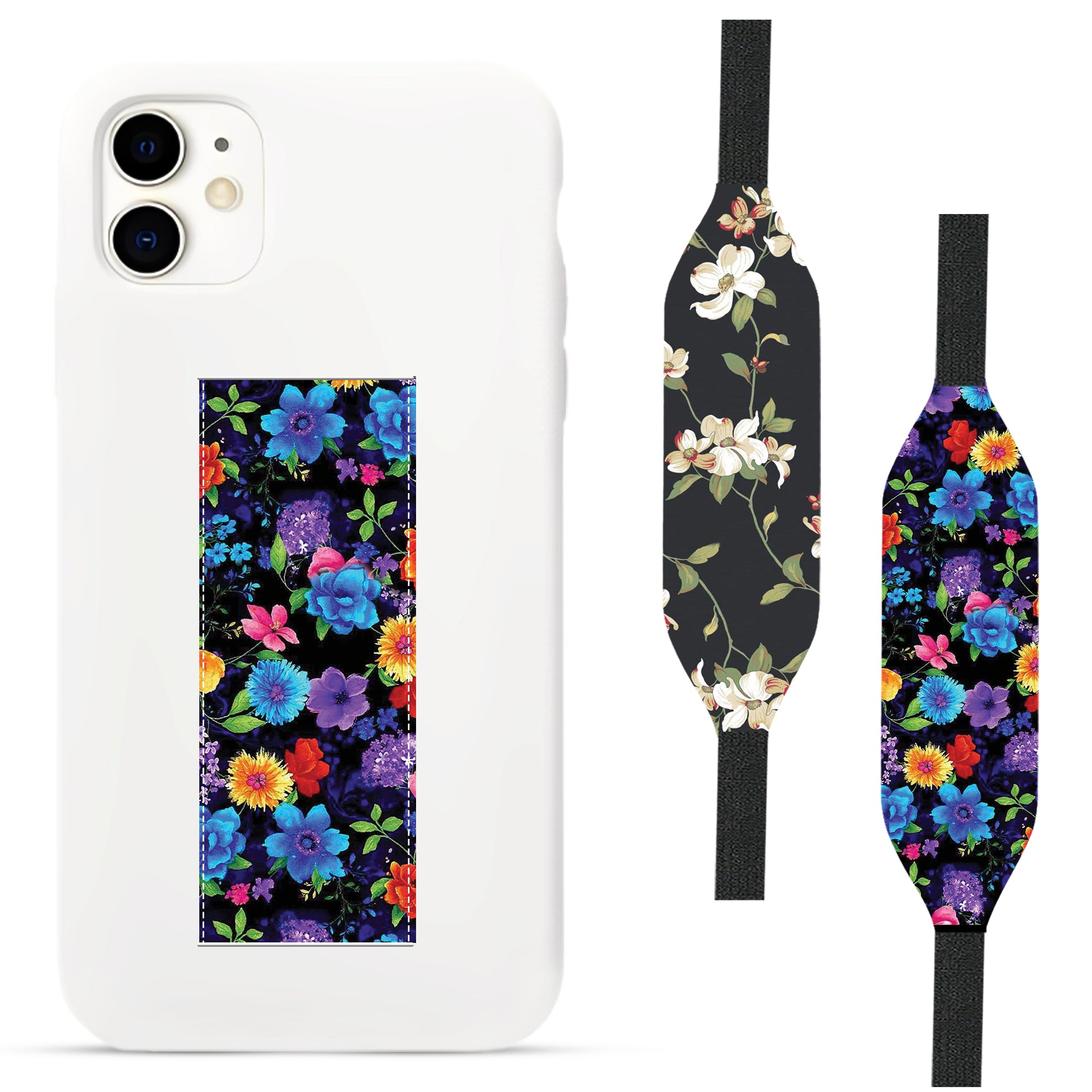 vintage and Blossom White iPhone Case with Strap - Switch Bands