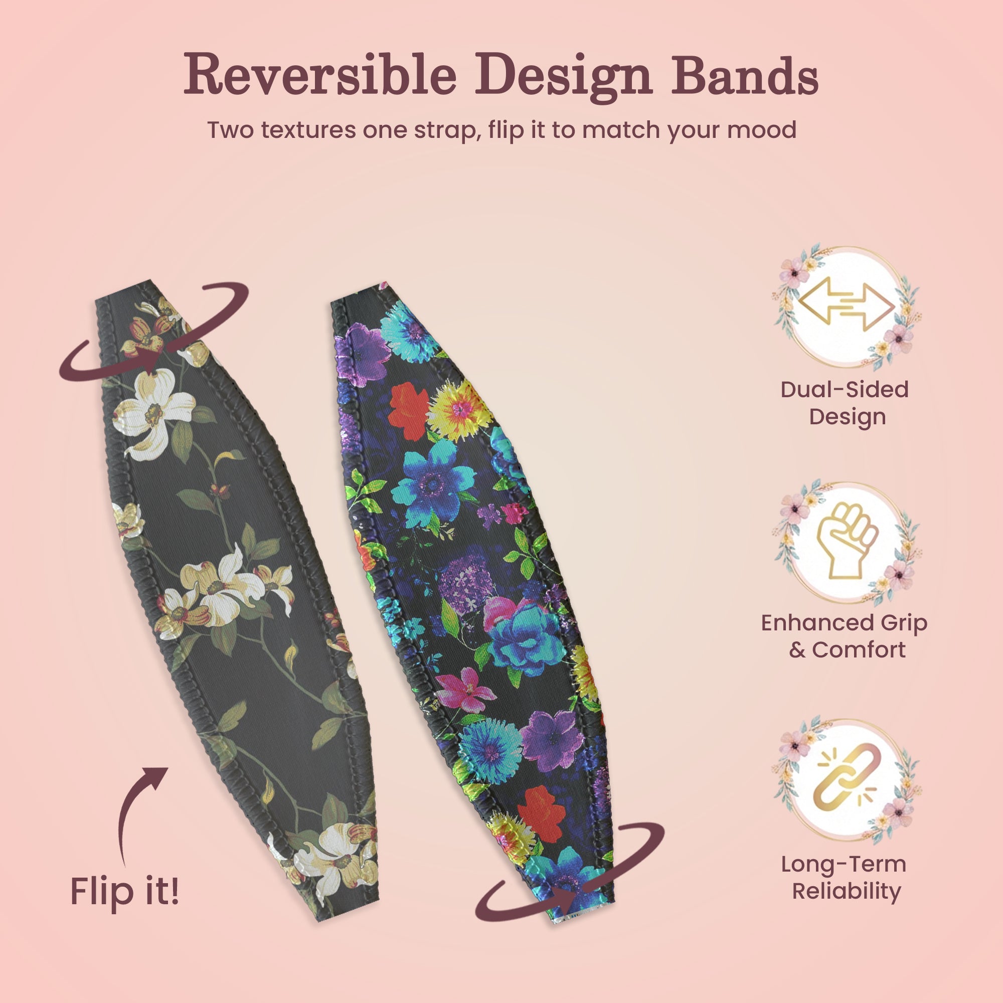 Vintage & Blossoms On Black