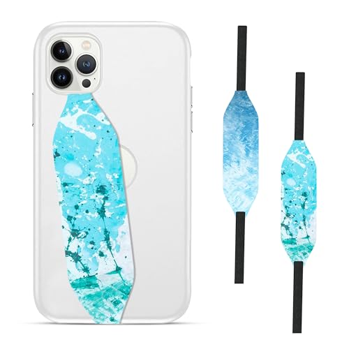Blue square background Phone Grip - Switch Bands 