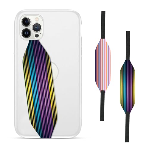 Rainbow Striped Phone Grip Holder - Switch Bands