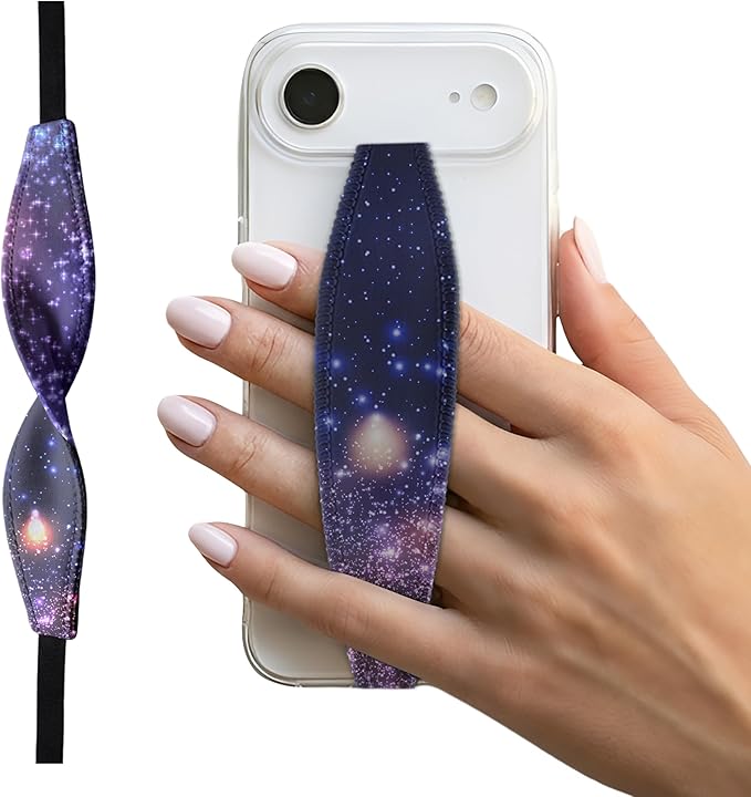 Universal Phone Grip Strap - Tidepool Rave Confetti