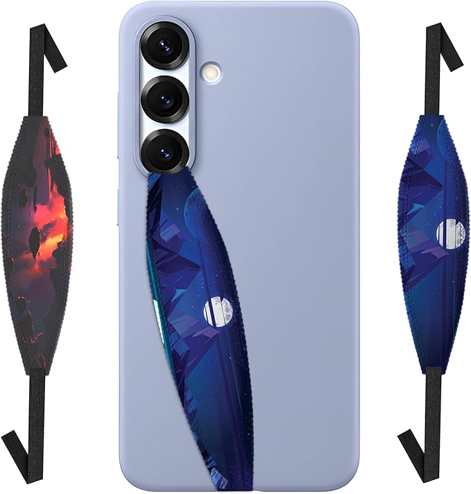 Universal Phone Grip Strap - Enamel Fly Me To The Moon