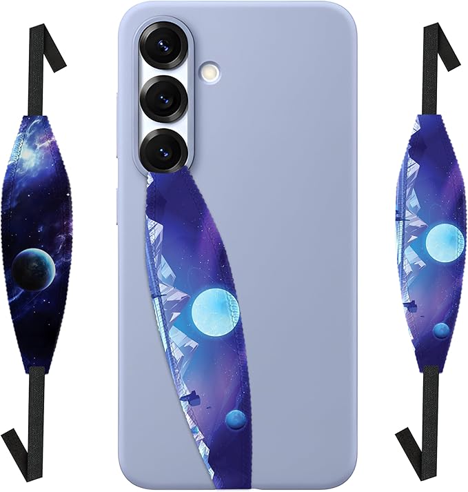 Universal Phone Grip Strap - Enamel Fly Me To The Moon