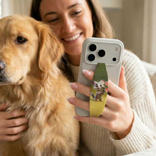 Cute Possum Phone Grip Strap | Adhesive-Free | Switchbands