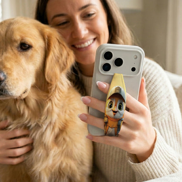 Animated bird Phone Grip Strap | Adhesive-Free | Switchbands