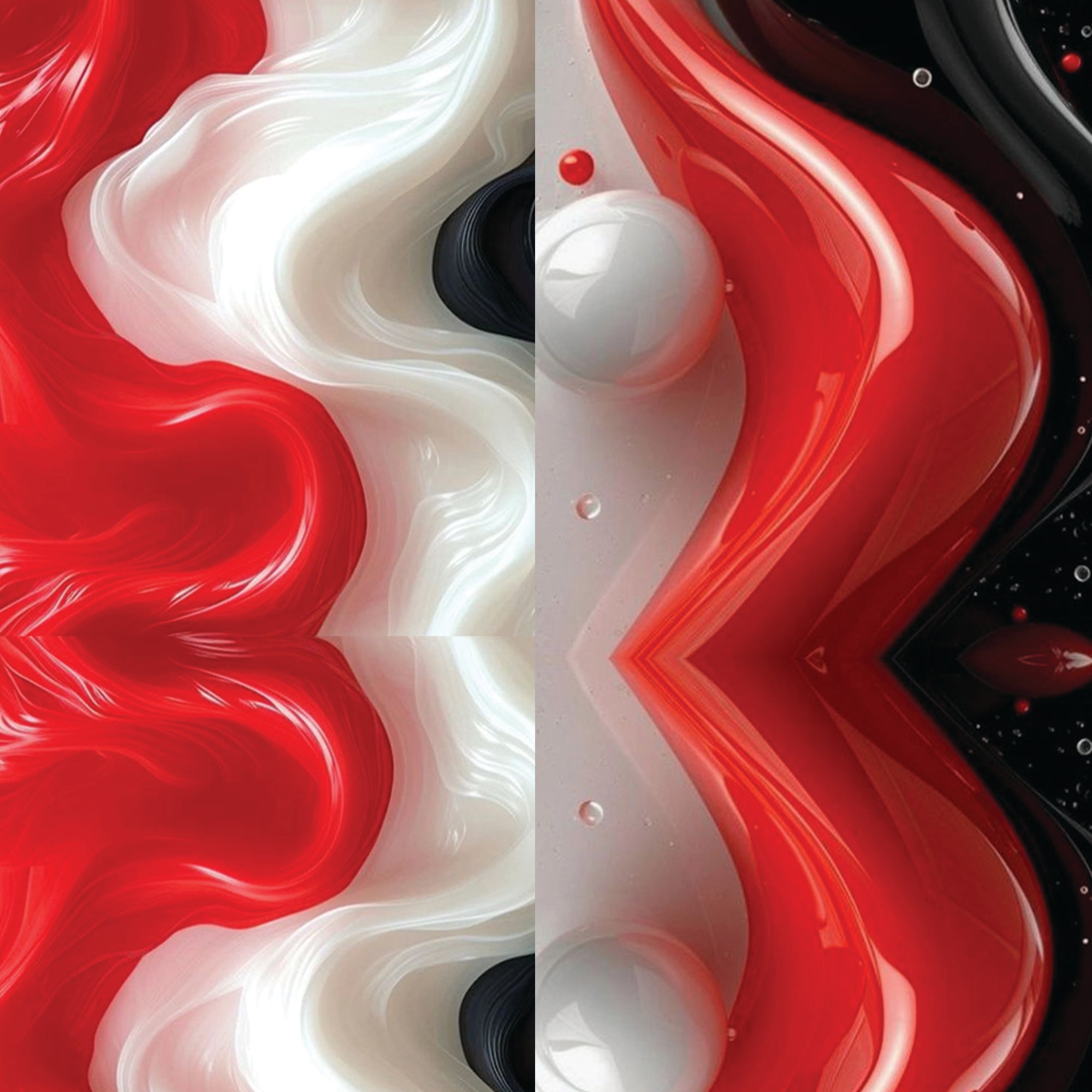 White, Red And Black  Phone loop - Switch Bands 