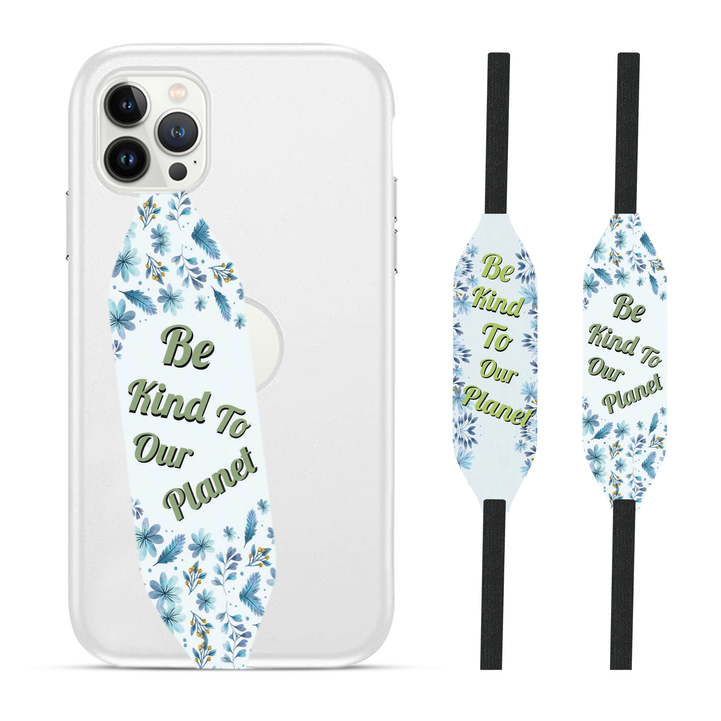 be kind to our planet iPhone Wrist Strap - switch bands 