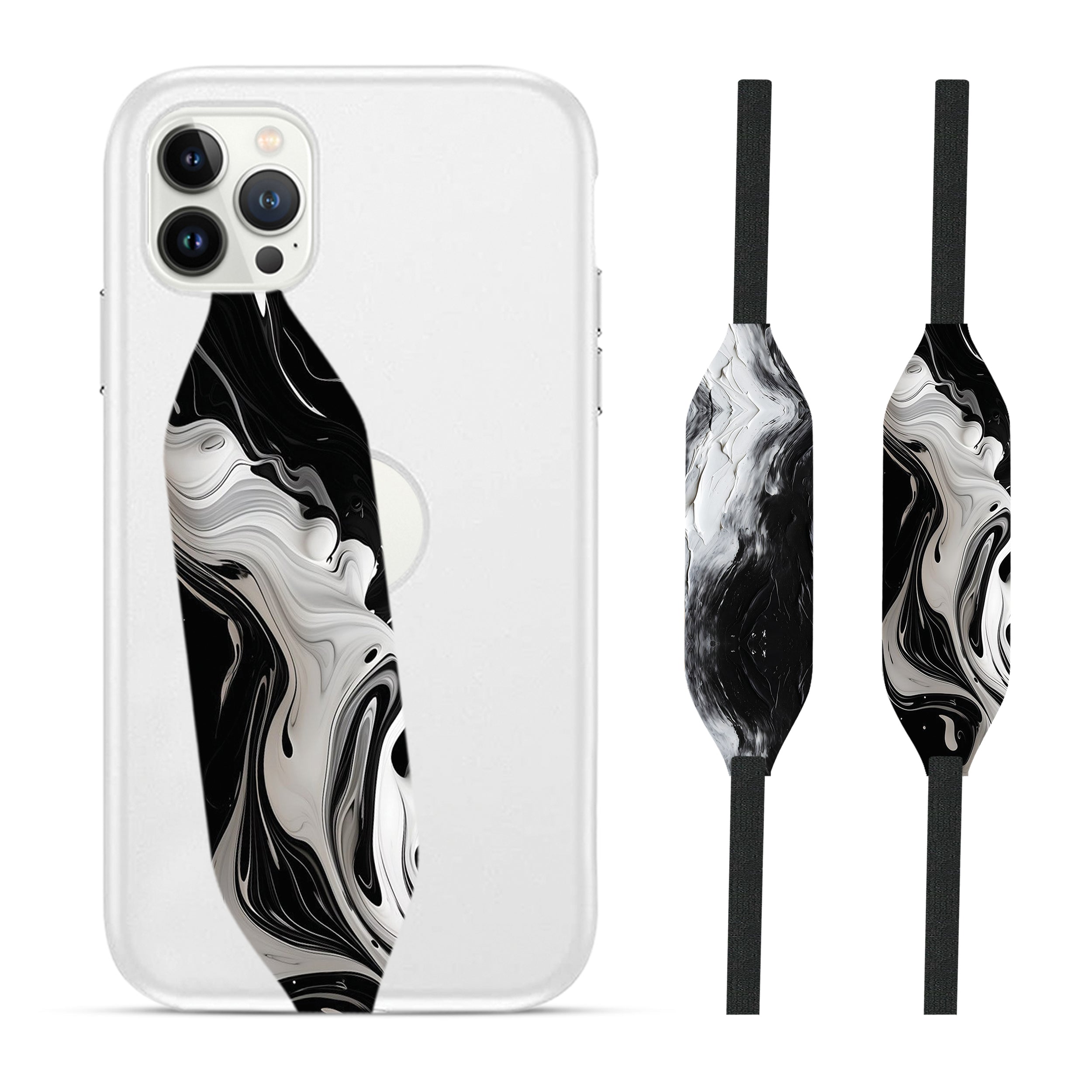 black splatter Cell Phone Strap - Switch Bands 