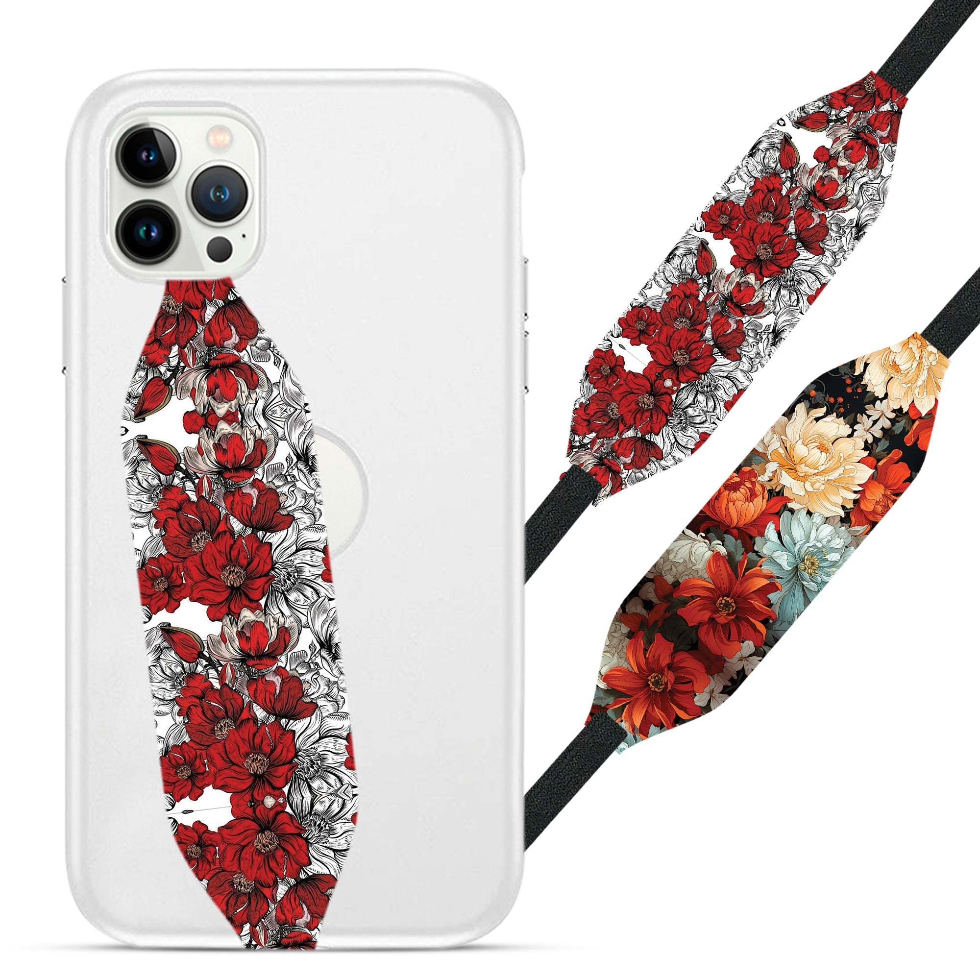 Flower Pattern Phone Strap - Switch Bands 