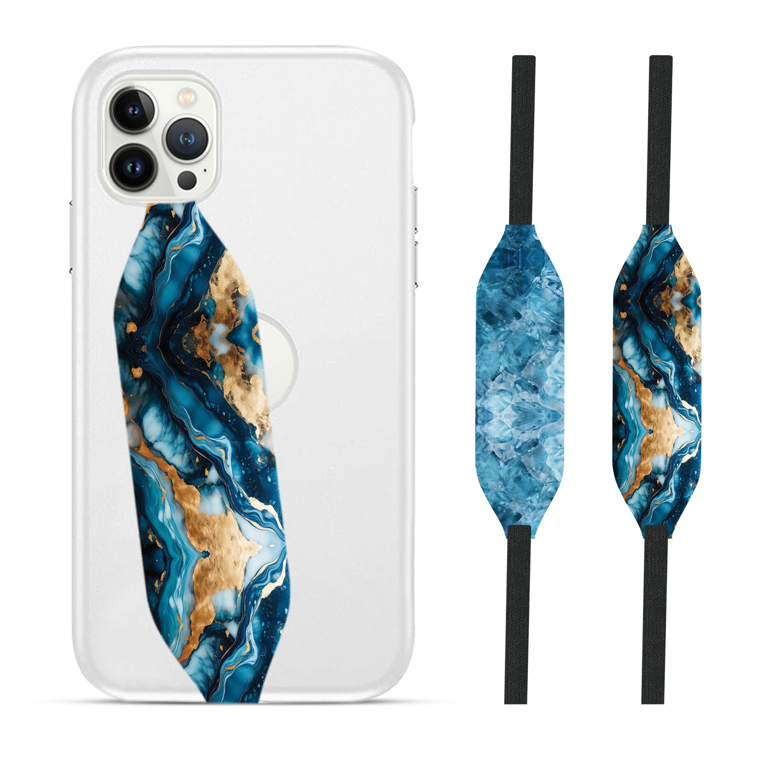 Blue Marble iPhone Wrist Strap - switch bands 