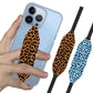 Switchbands Universal Stretchable Phone Hand Straps And Finger Loop For Phone Cases - Blue & Gold Cheetah