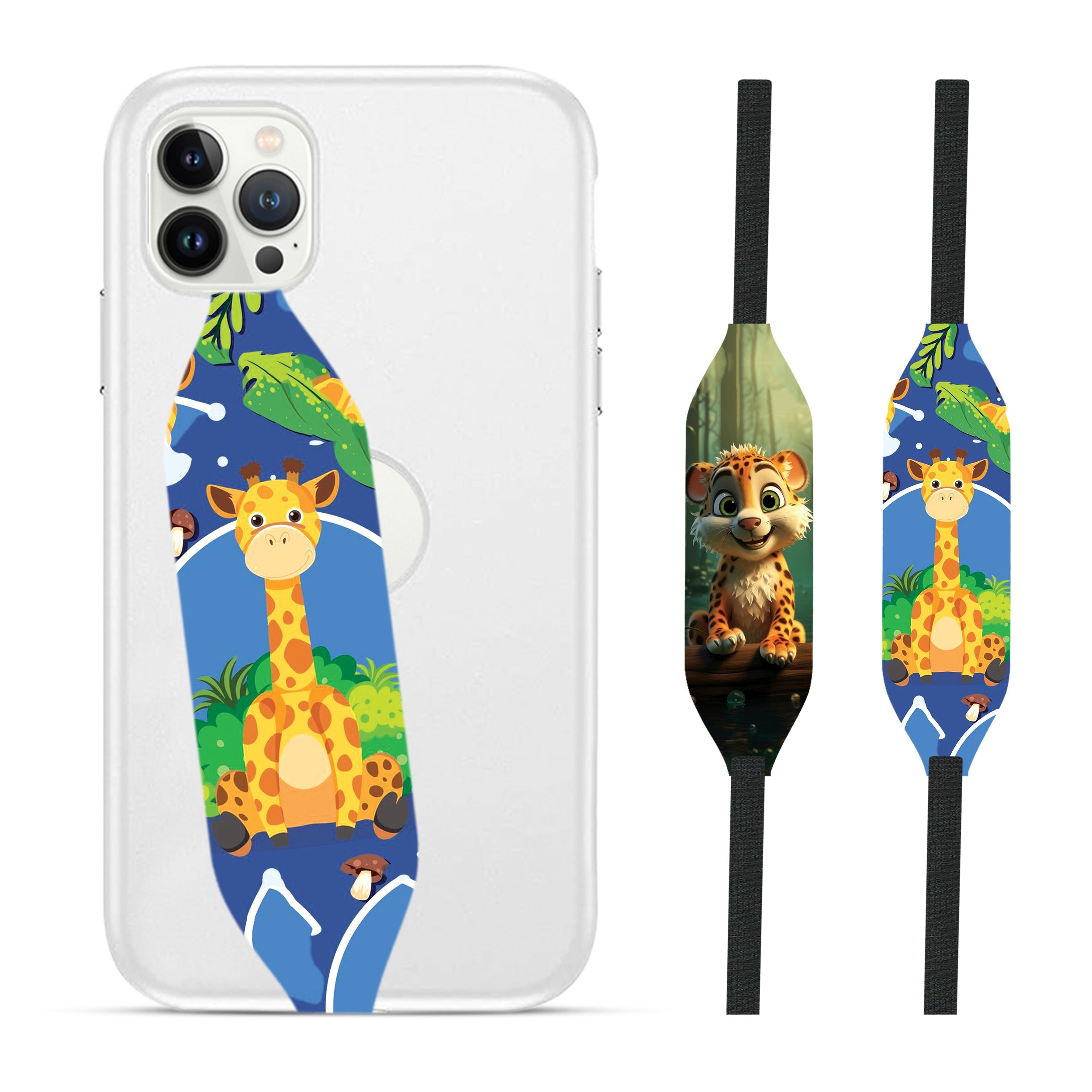 Bubble Giraffe iPhone Wrist Strap - switch bands 