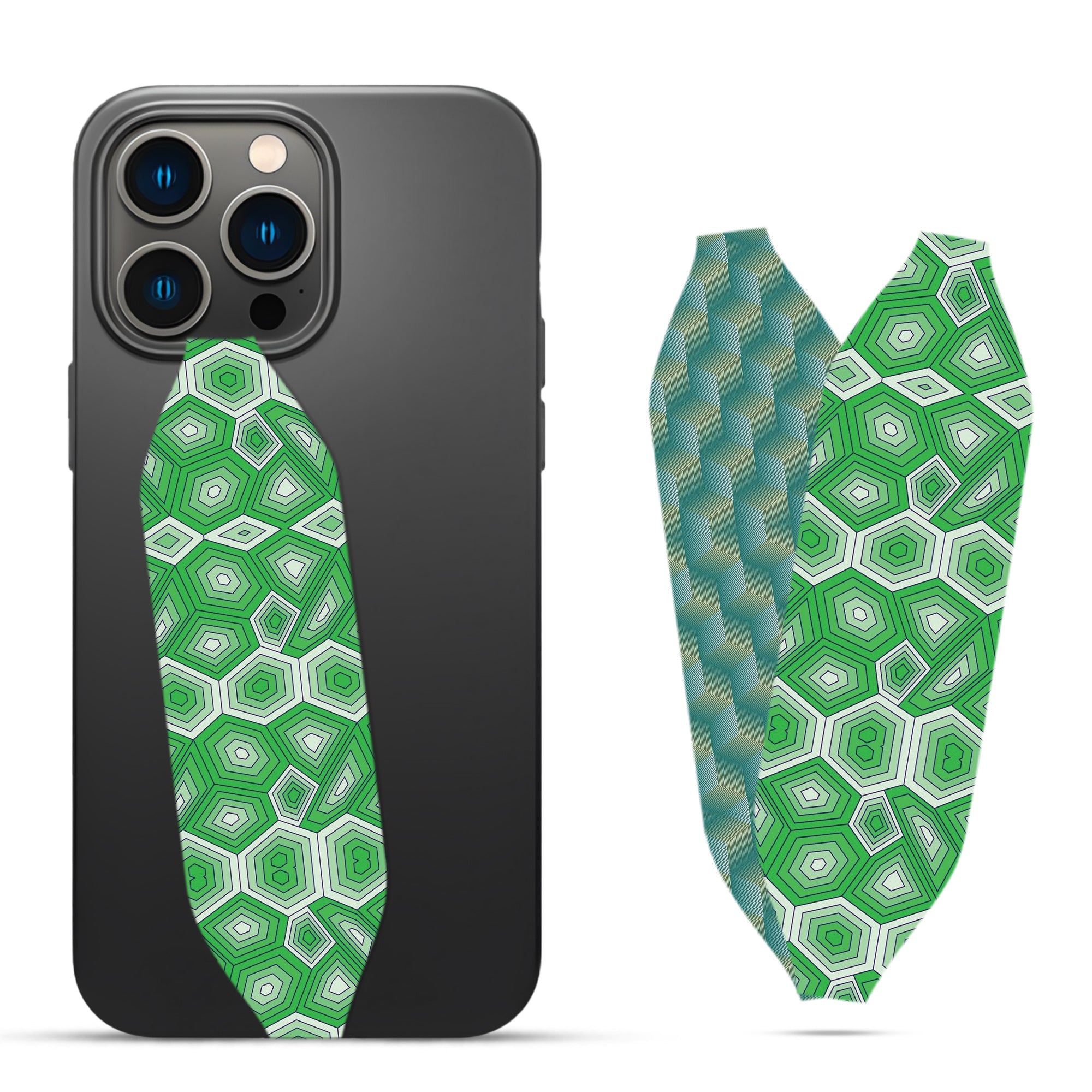 Honeydew Geometric Pattern Phone grip strap - Switch Bands 