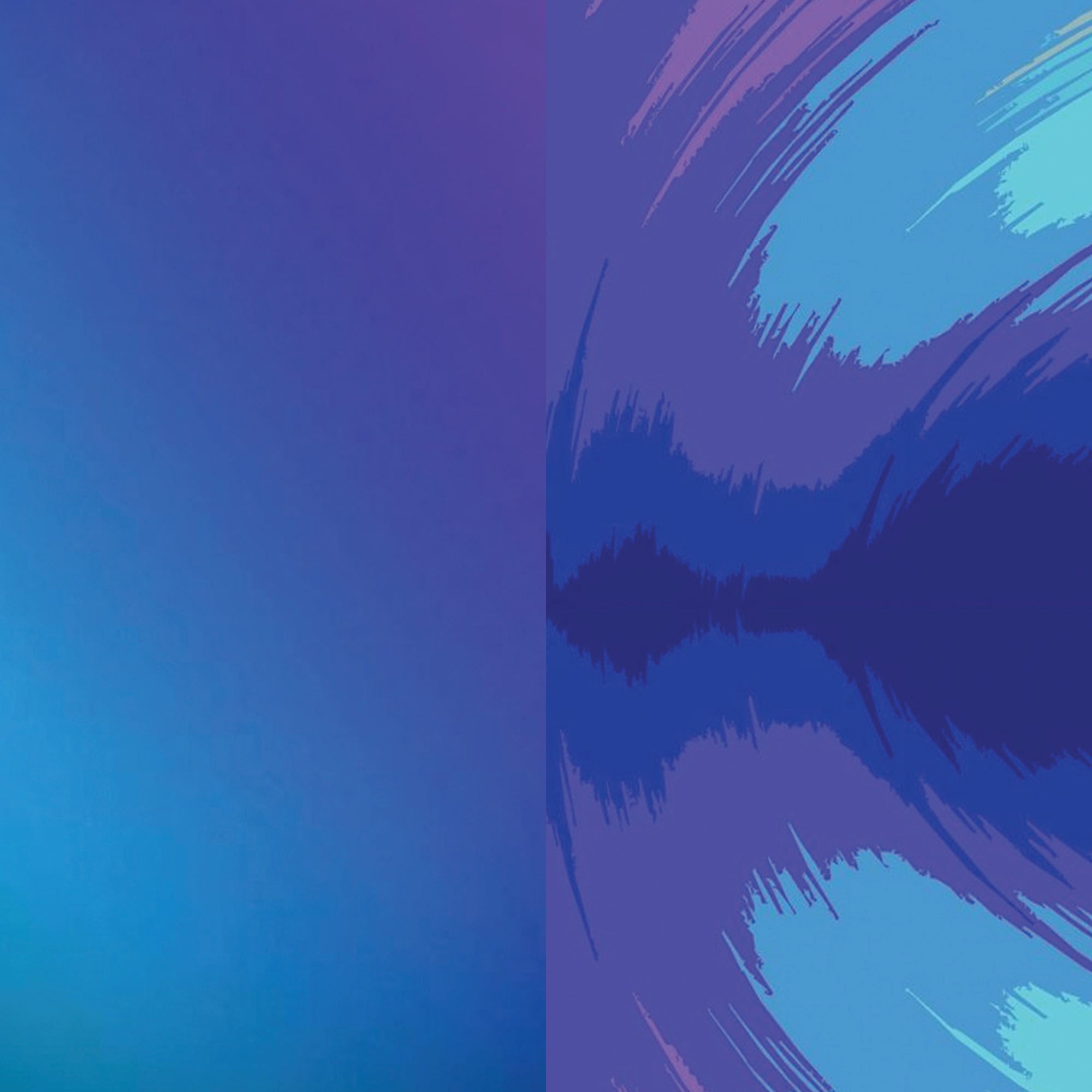 Blue Radial Gradient Phone Case with Strap - Switch Bands 