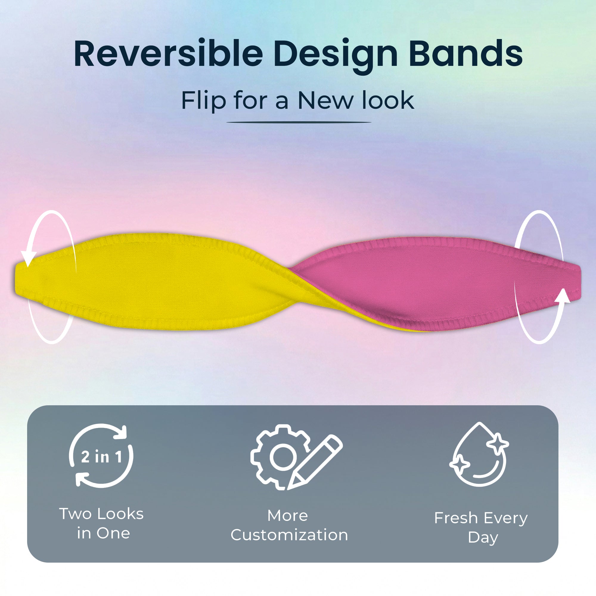 Pink & Yellow Phone Grip Strap | Adhesive-Free | Switchbands