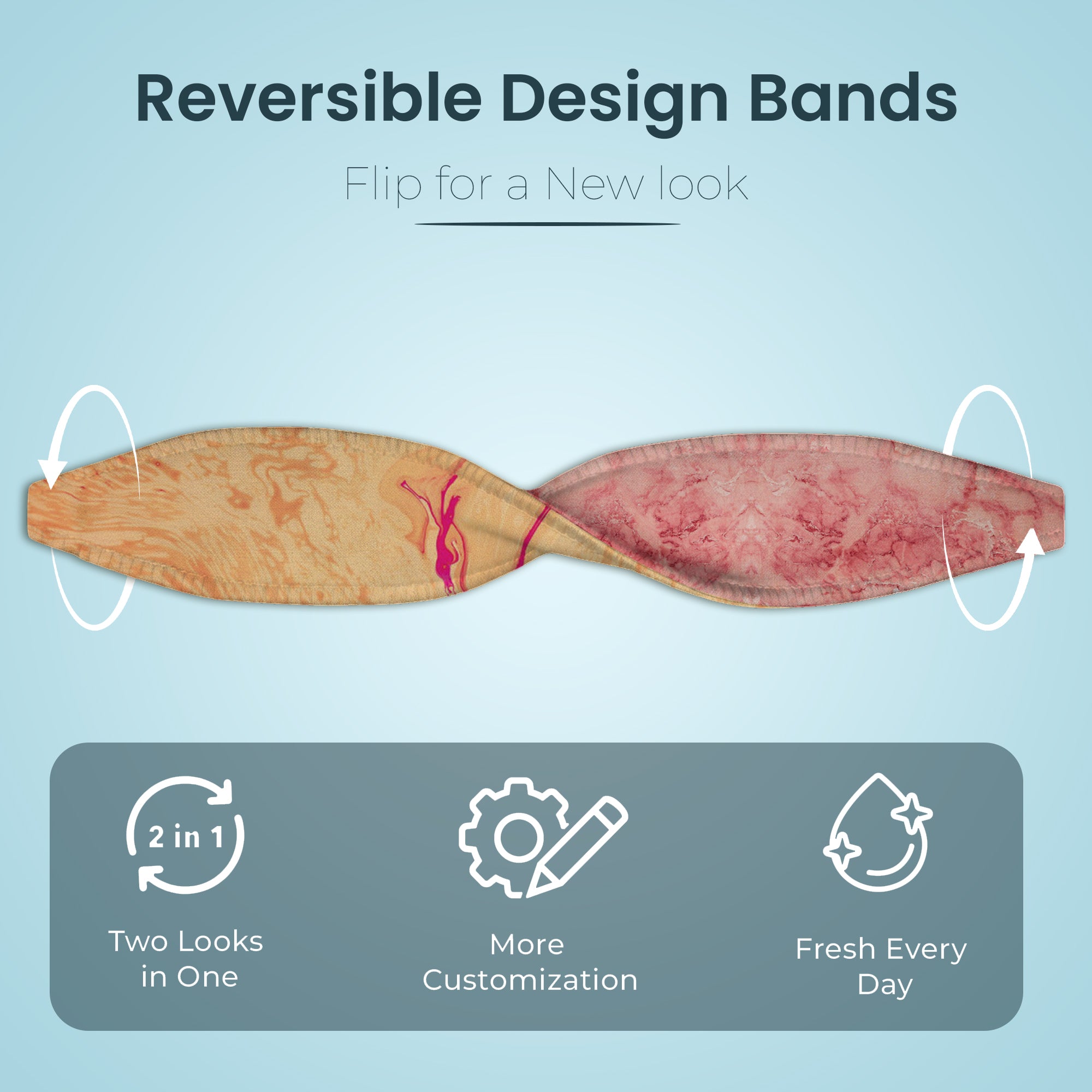 Metallic Rose Phone Grip Strap | Adhesive-Free | Switchbands