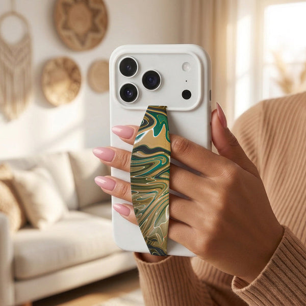Oil Agate Phone Grip Strap | Adhesive-Free | Switchbands