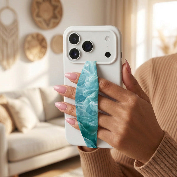 Emerald Whirlwind Phone Grip Strap | Adhesive-Free | Switchbands