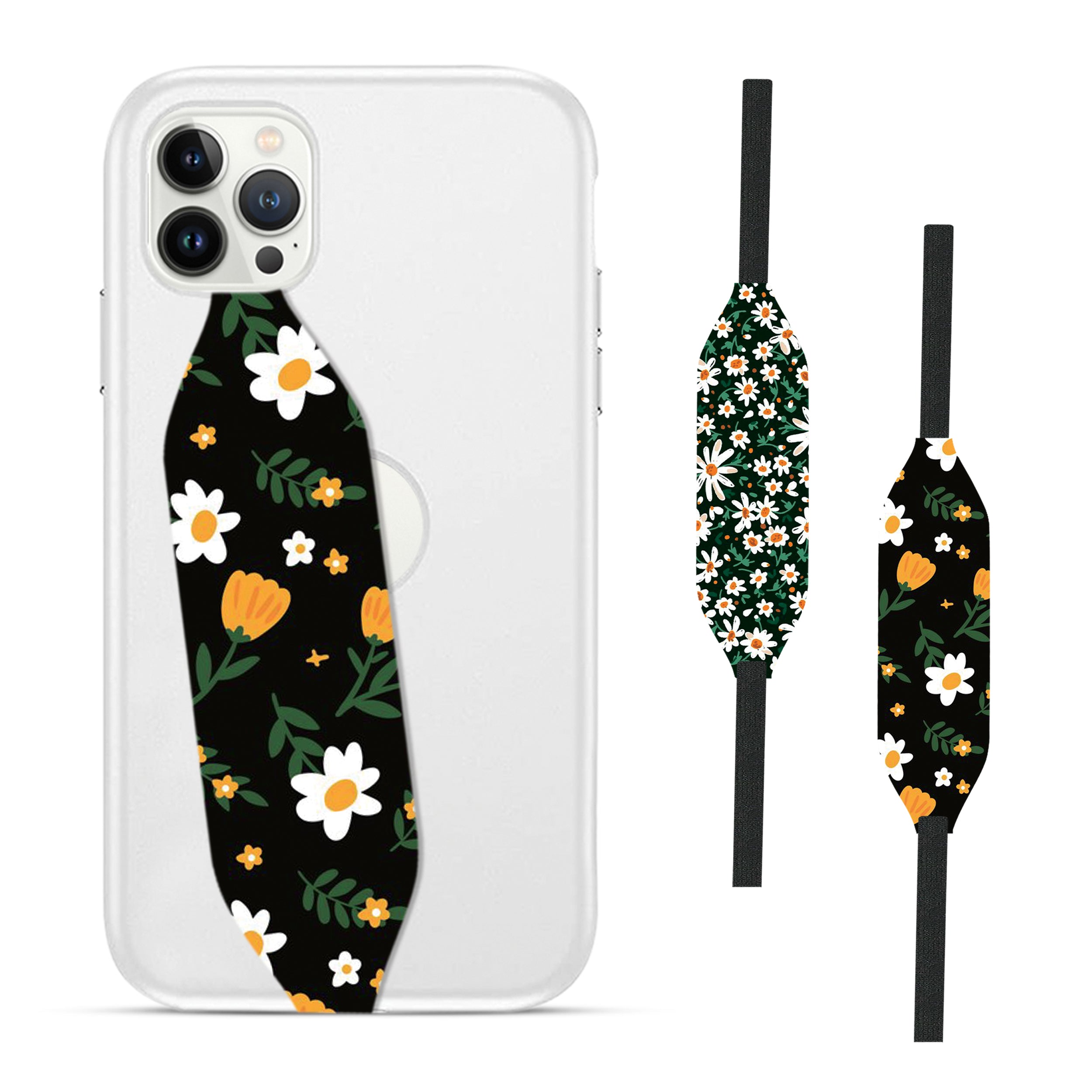 Daisy black Strap Loop - Switch Bands 