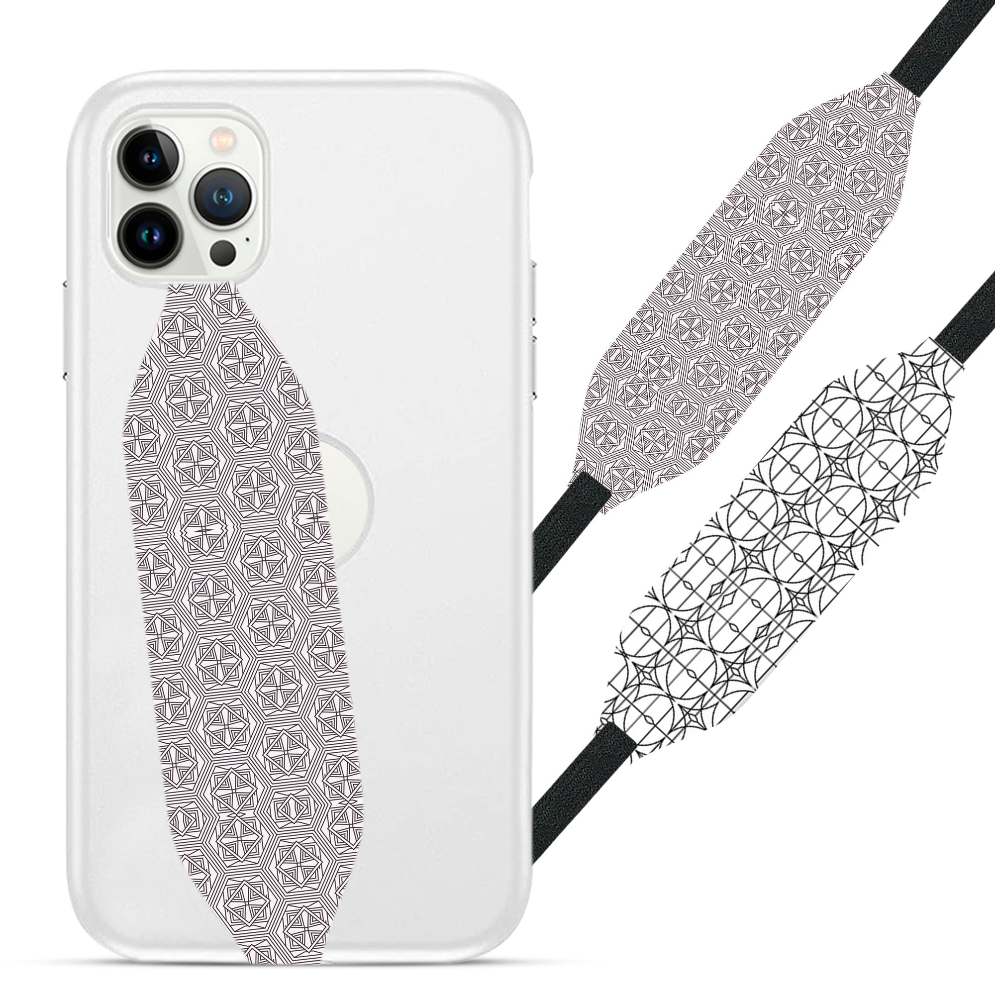 Stylish texture with figures from lines Strap Loop - Switch Bands