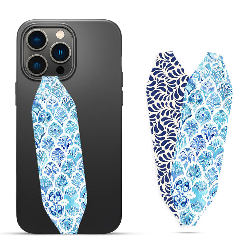 PAISLEY Blue  iPhone case strap  - Switch Bands 