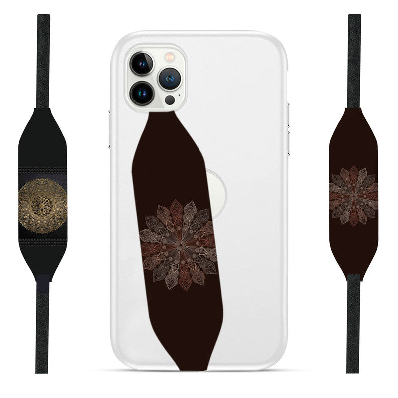 brown mandala Phone Case With Strap - Switch Bands 