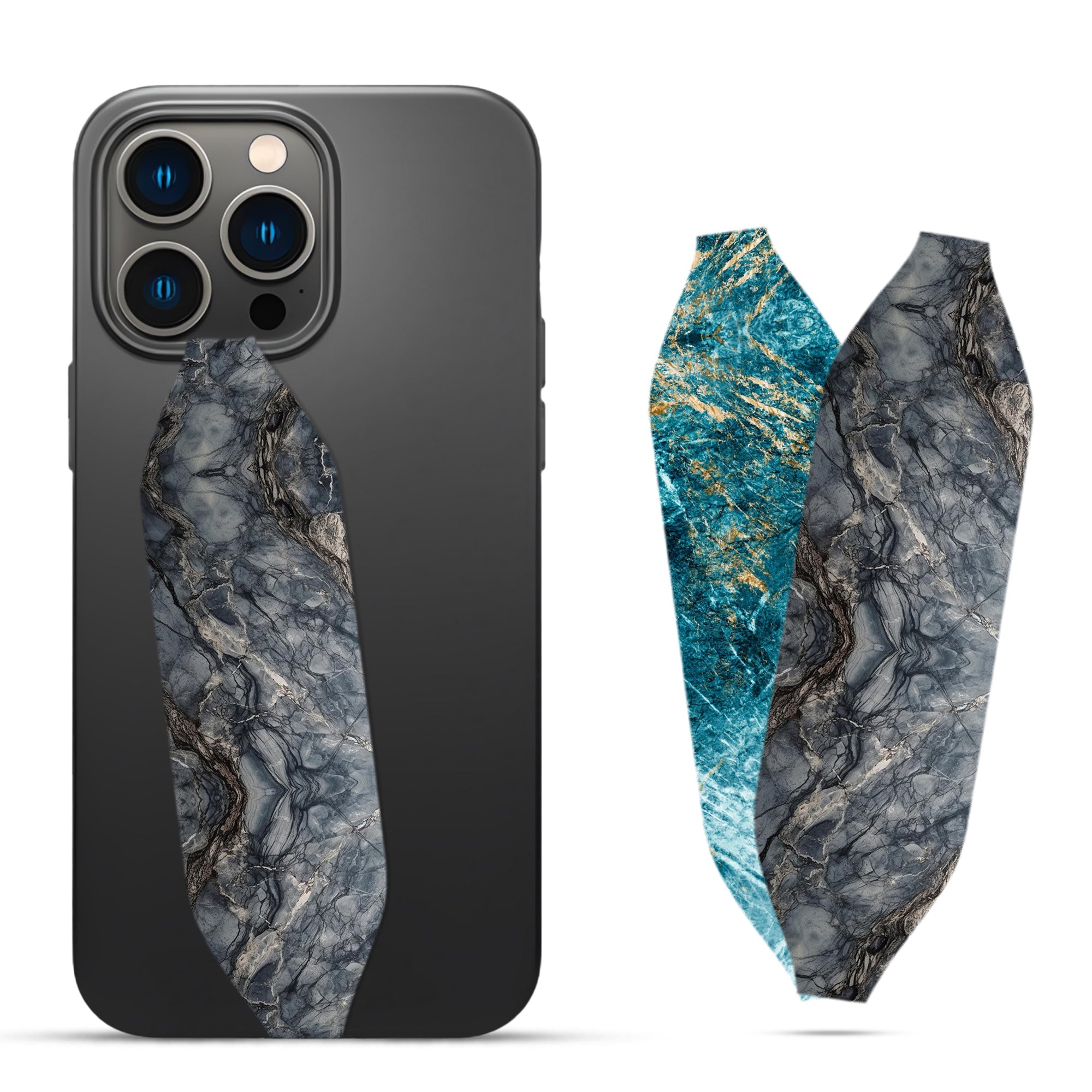Araffes walking on a rocky surface  Phone grip strap - Switch Bands 