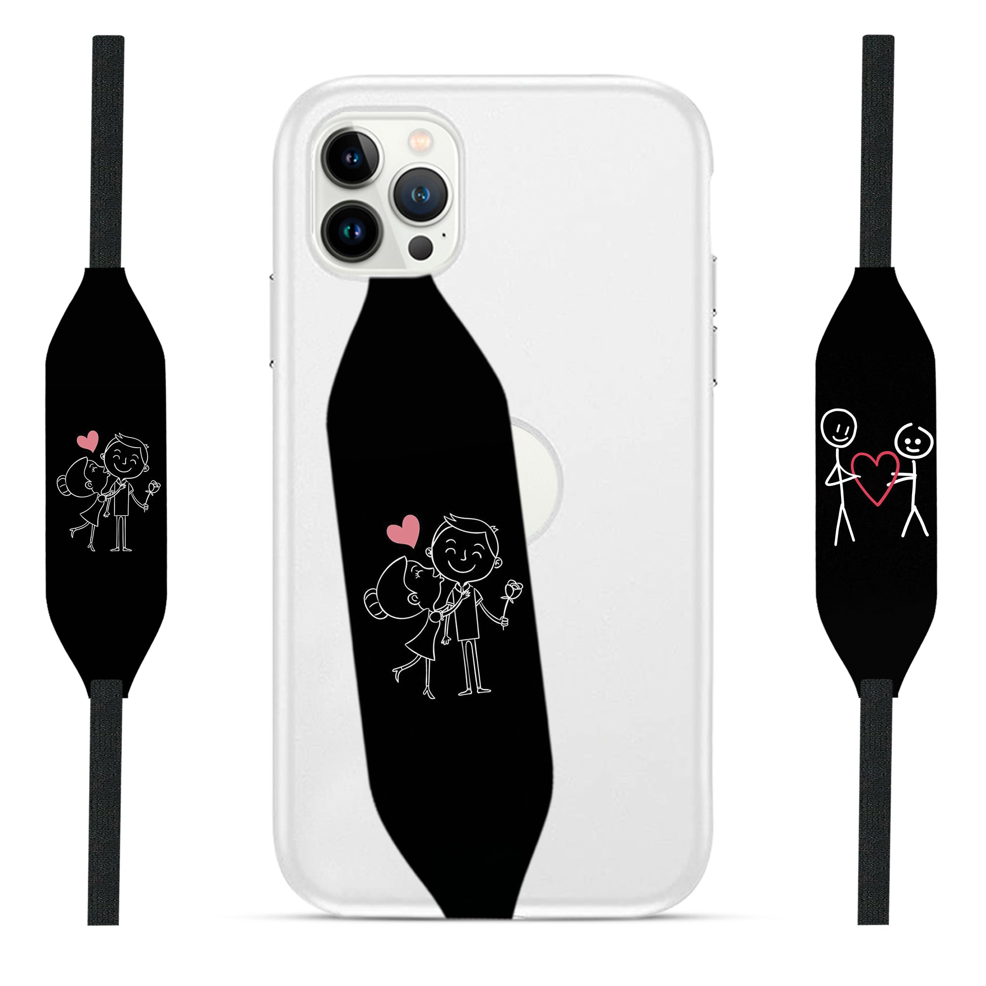 best friend art  iPhone Case with Strap - Switch Bands 