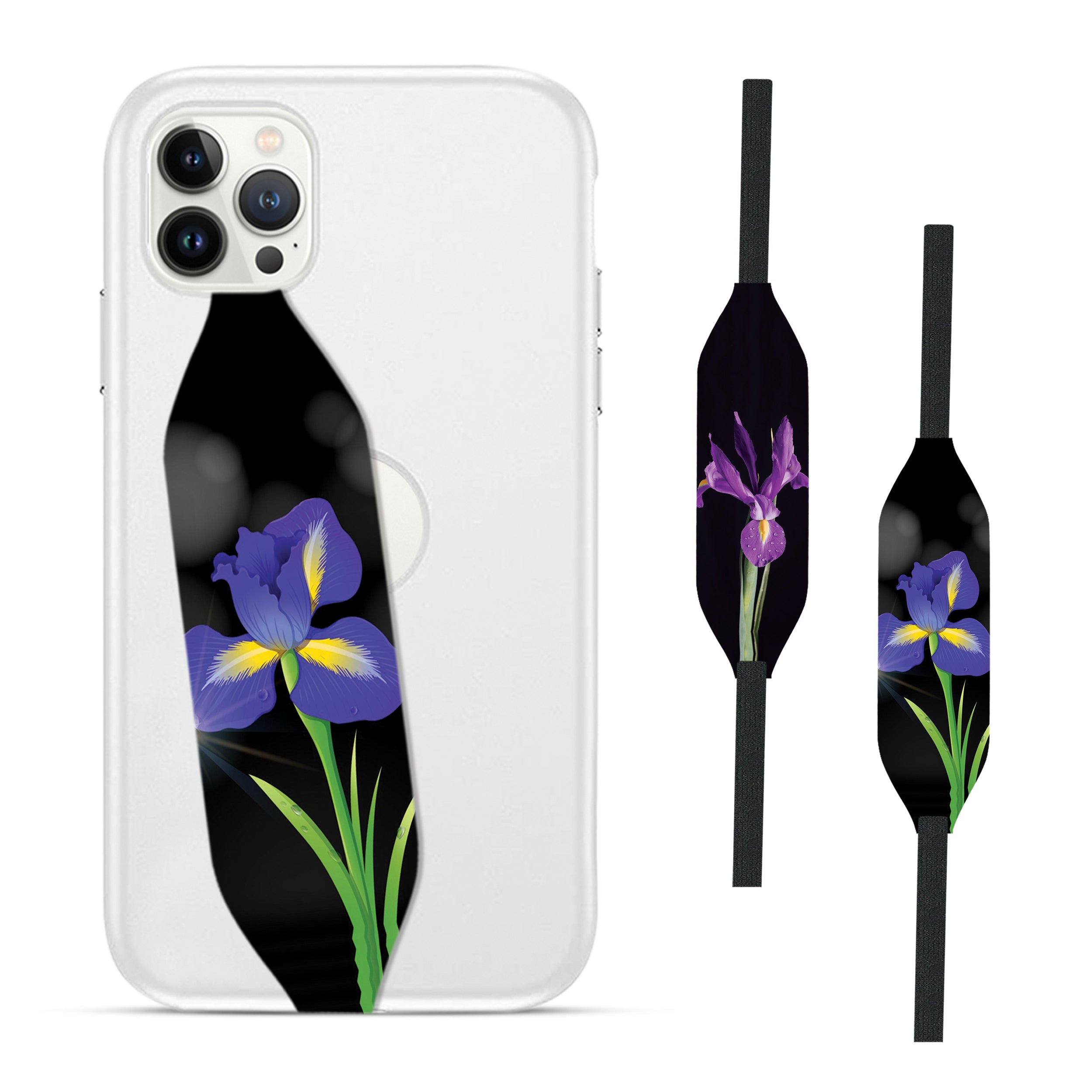 Iris flower Strap Loop - Switch Bands 