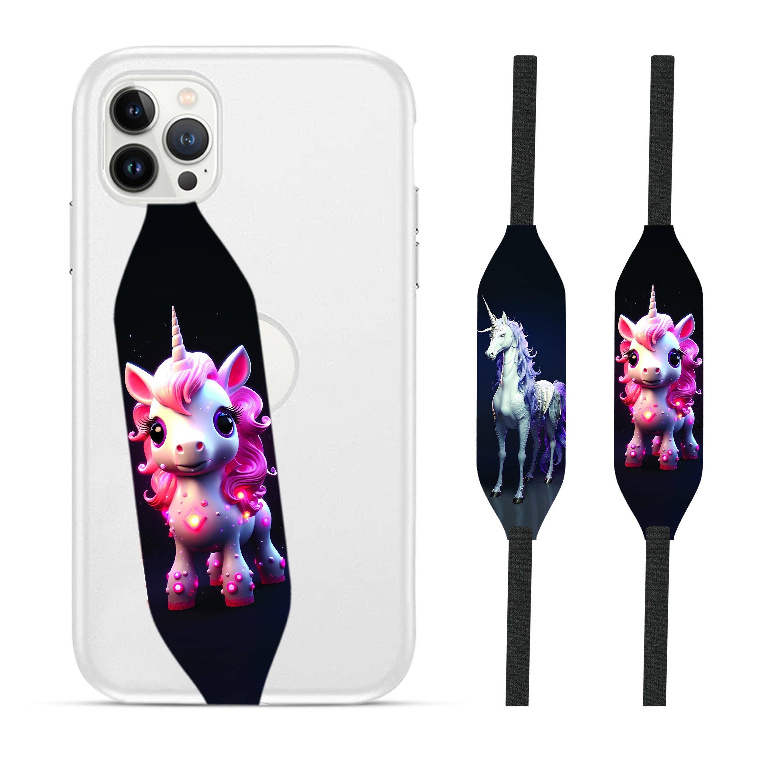 Llamacorn iPhone Wrist Strap - switch bands 