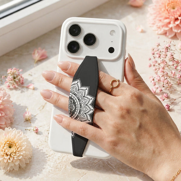 Mandala Design Phone Grip Strap | Adhesive-Free | Switchbands