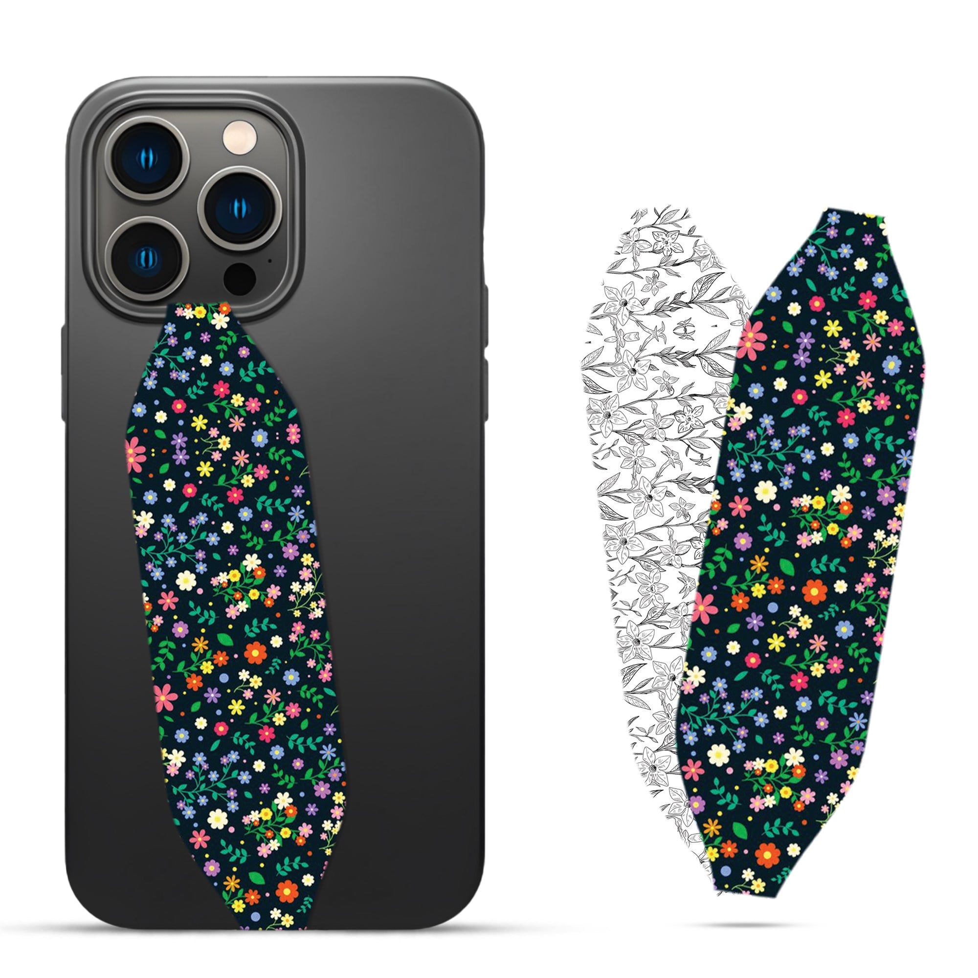 Flower design Wrist Phone Strap - Switch Bands 