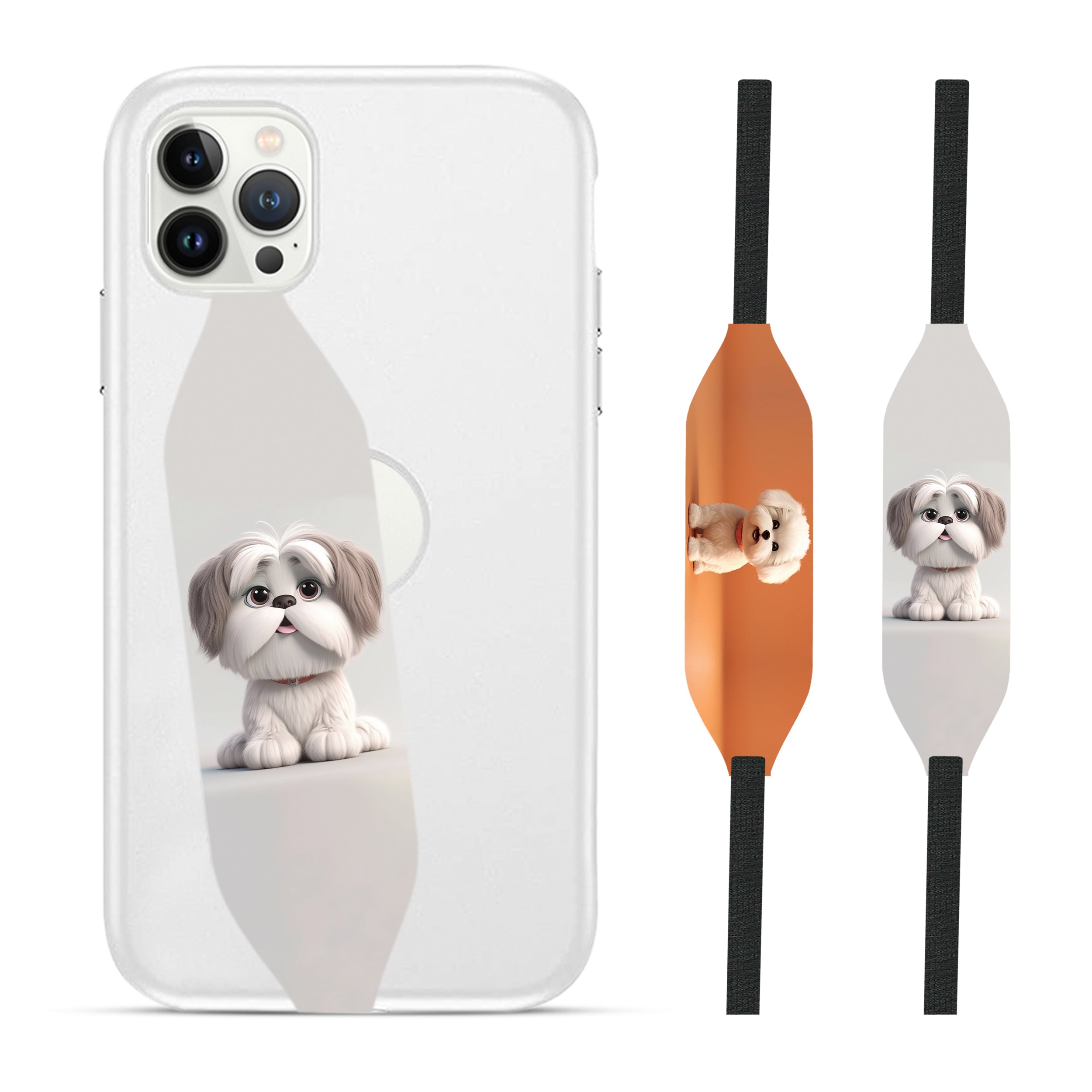 Sassy Shih Tzu iPhone Wrist Strap - switch bands 